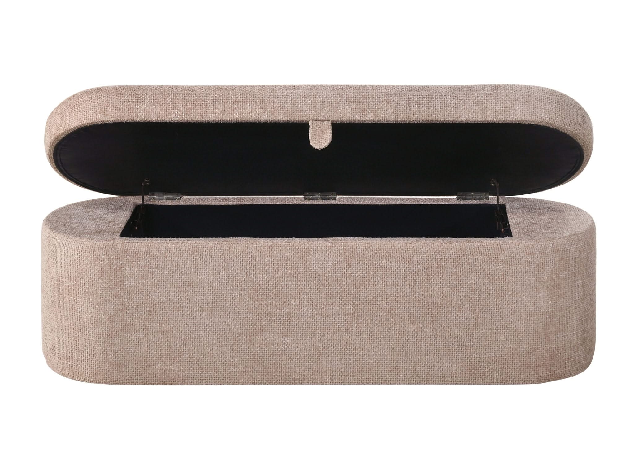 Philipa - Storage Bench - Mauve Tweed - Image 4