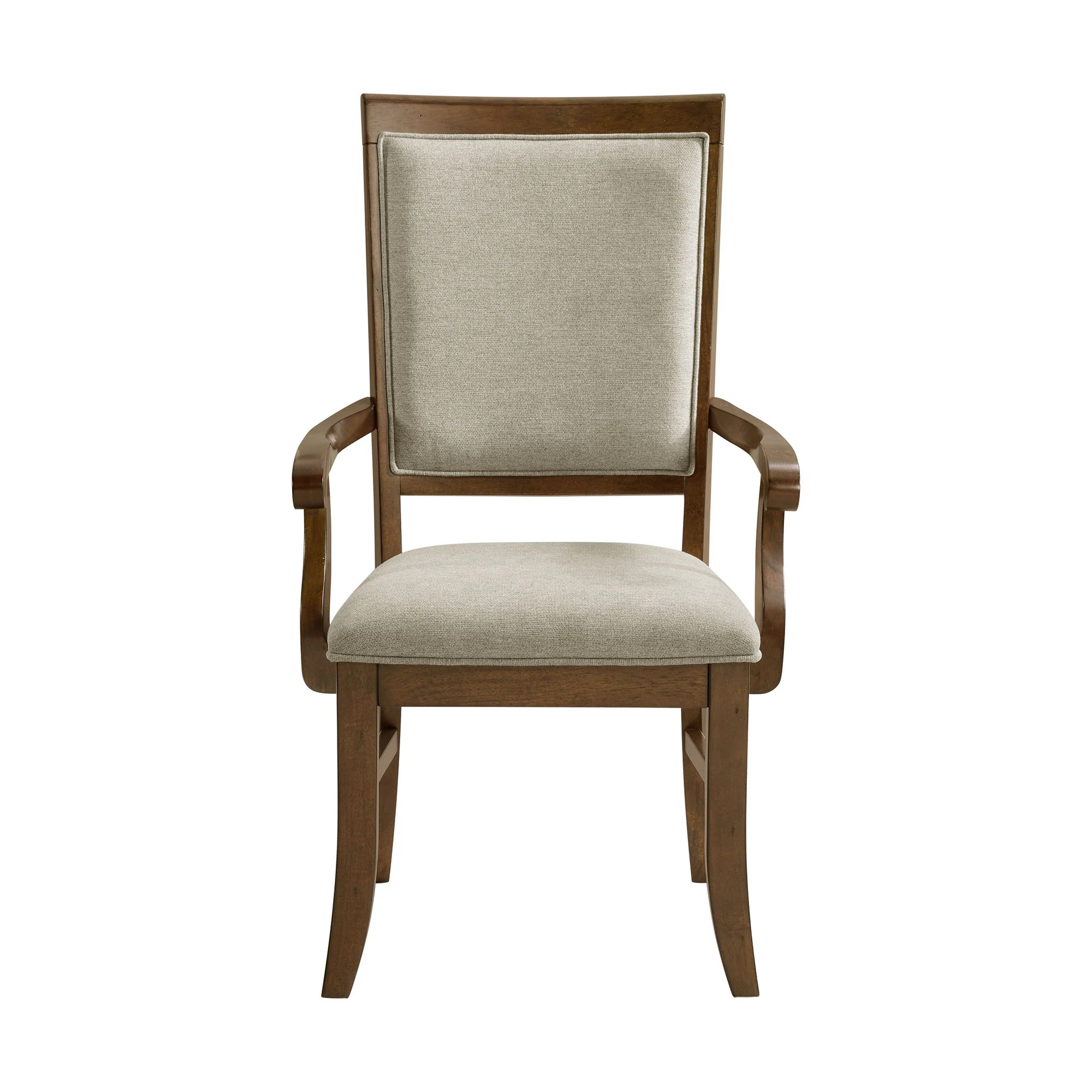 Phillipe - Dining Arm Chair With Fabric (Set of 2) - Cherry And Gray - Image 2
