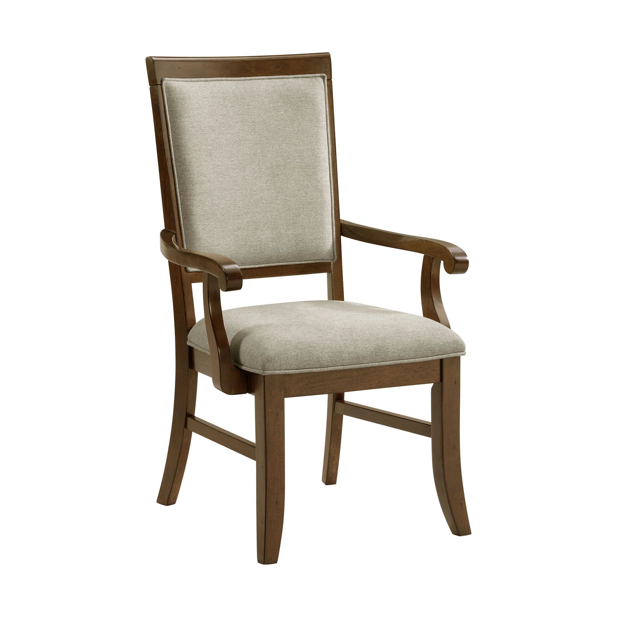 Phillipe - Dining Arm Chair With Fabric (Set of 2) - Cherry And Gray - Image 4