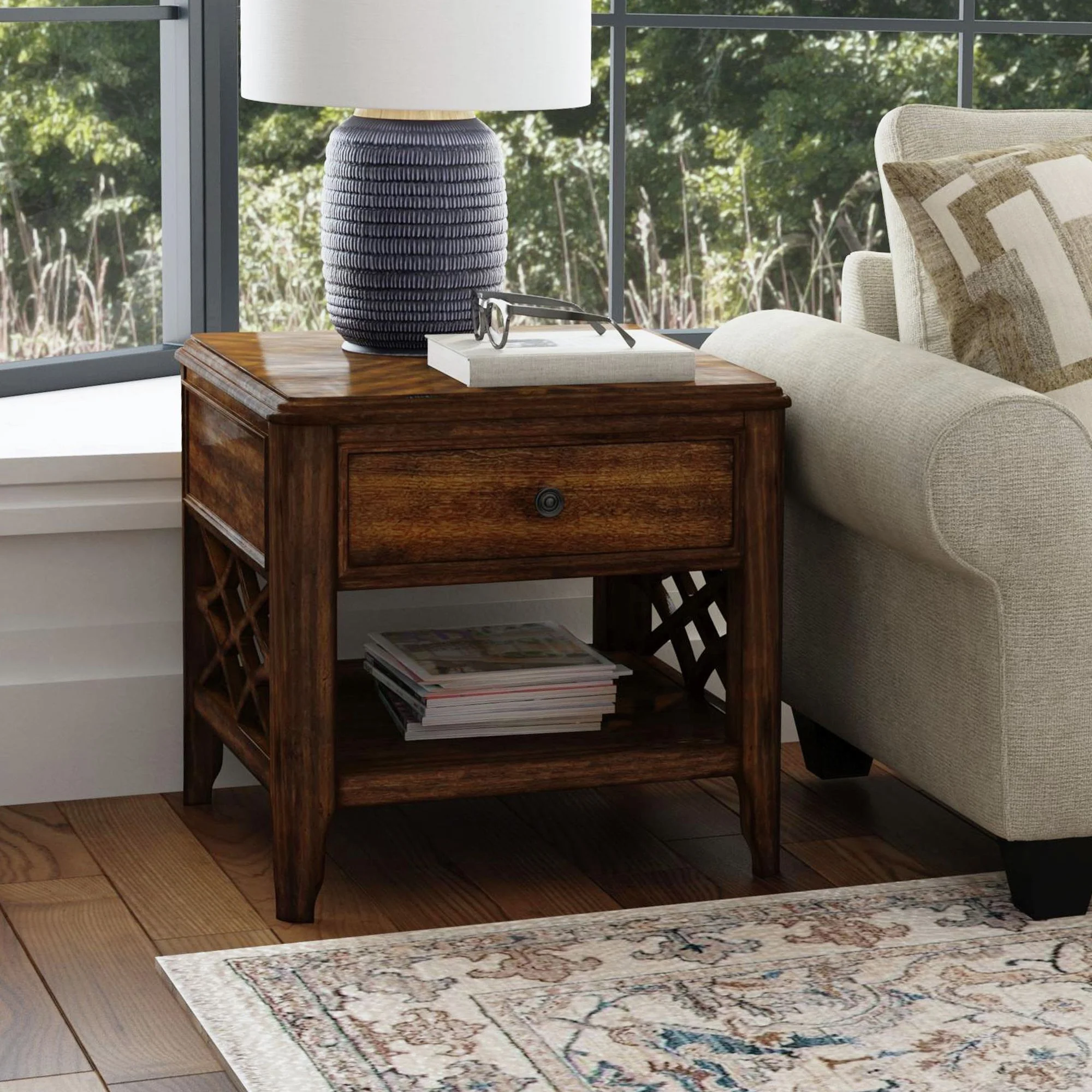 Phillipe - End Table - Cherry - Image 3