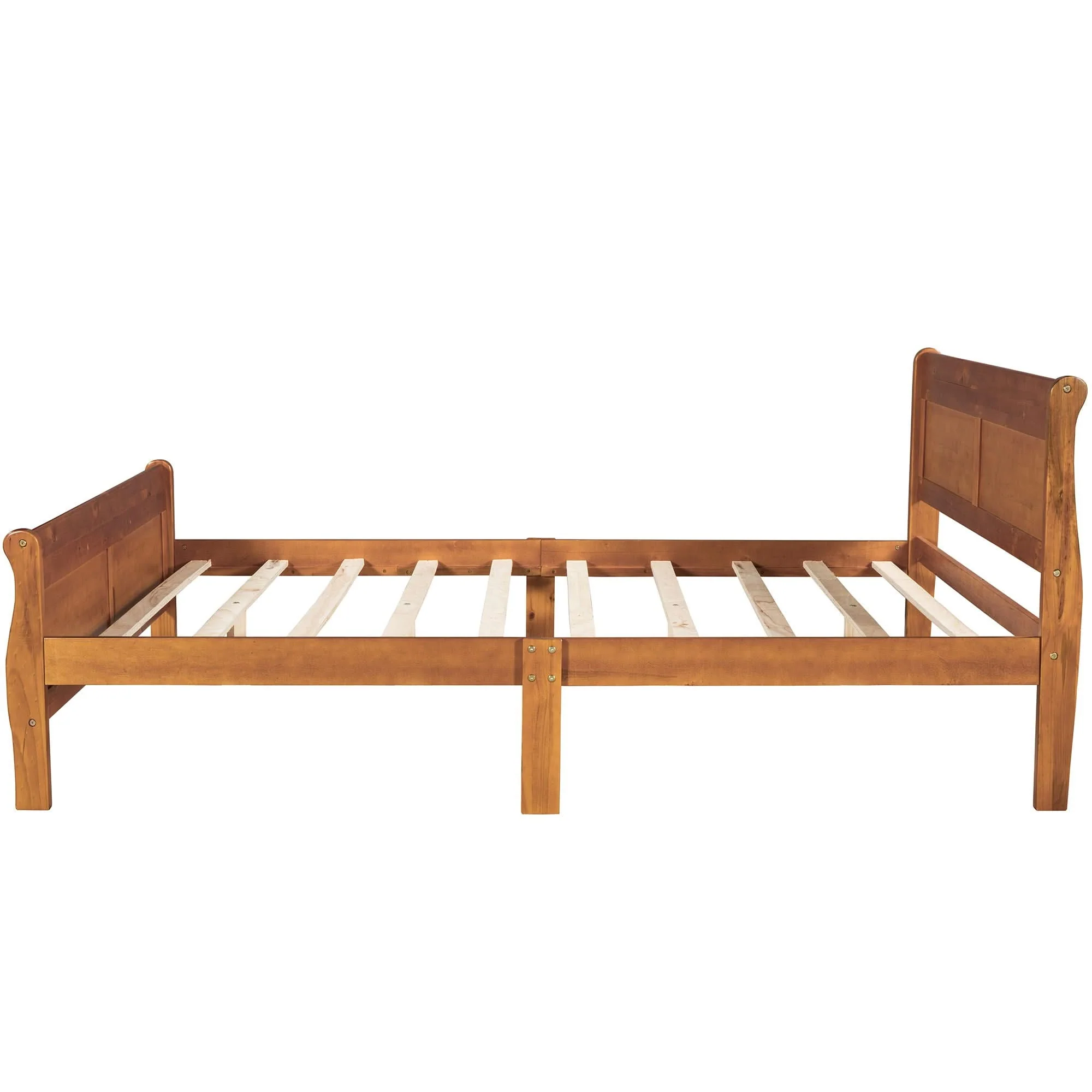 Platform Bed Frame Mattress Foundation Sleigh Bed With Headboard / Footboard / Wood Slat Suppor - Image 21