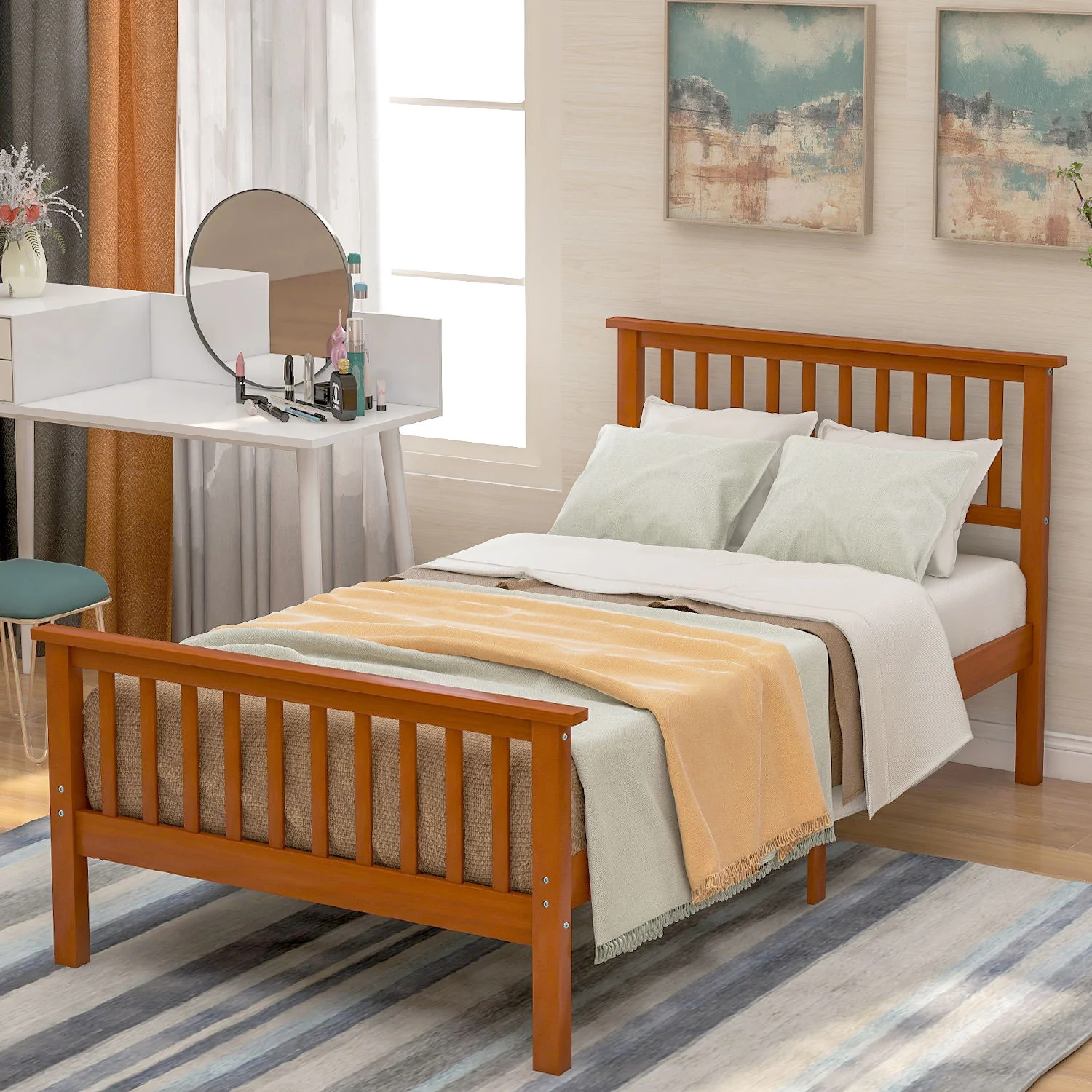 Platform Bed With Headboard And Footboard - Image 3