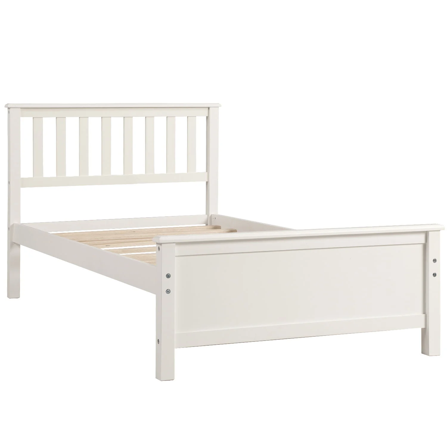 Platform Bed With Headboard, Footboard And Wood Slat Support - Image 2
