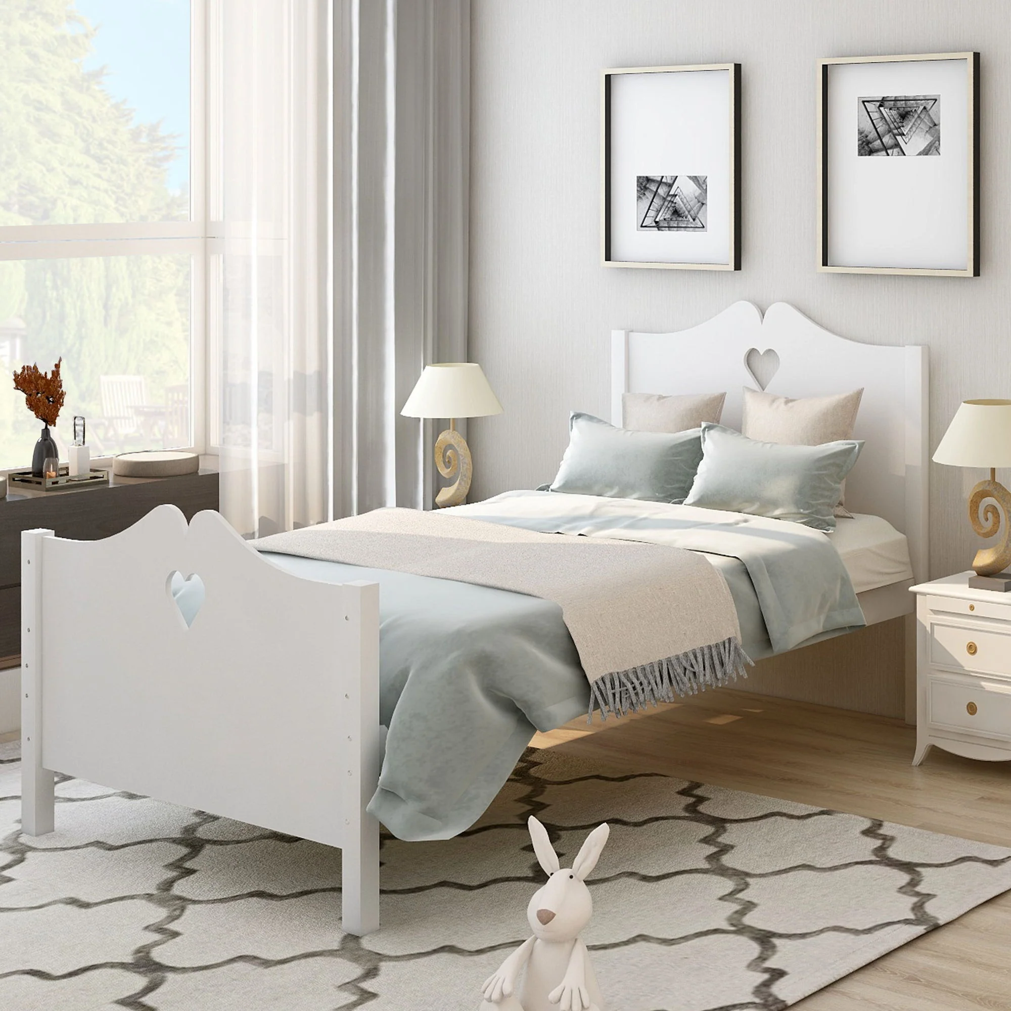Platform Bed With Slat Support And Headboard And Footboard - Image 3
