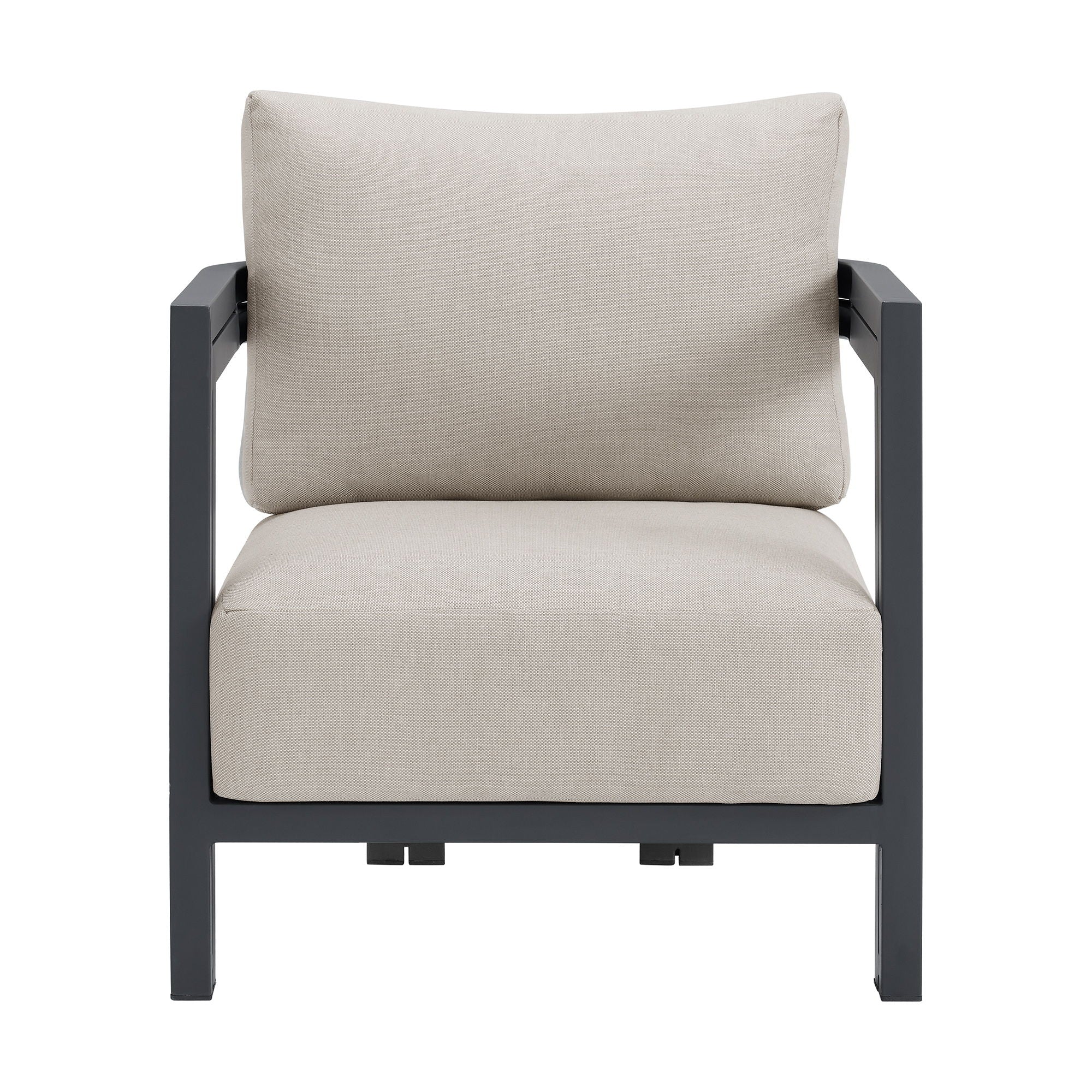 Playa - Chair (Set of 2) - Dark Gray / Beige - Image 3