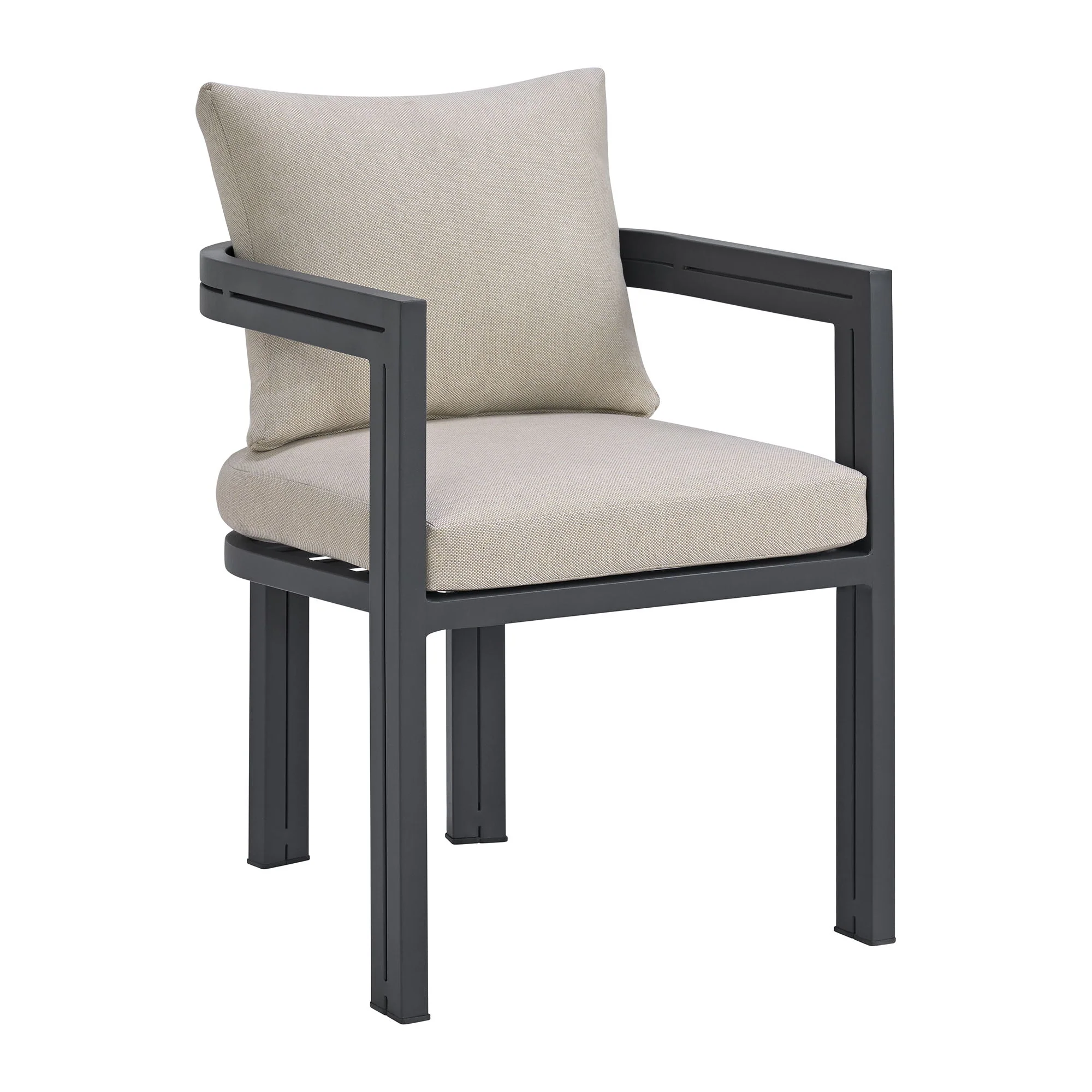 Playa - Dining Chair (Set of 2) - Dark Gray / Beige - Image 3