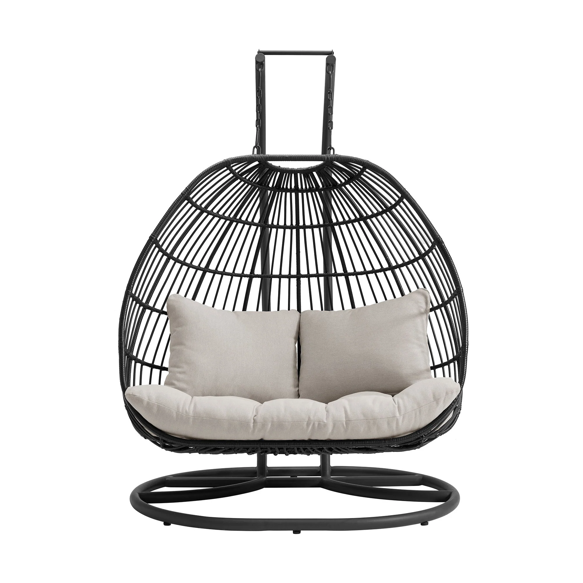 Playa - Double Swing Chair Complete - Dark Gray - Image 4