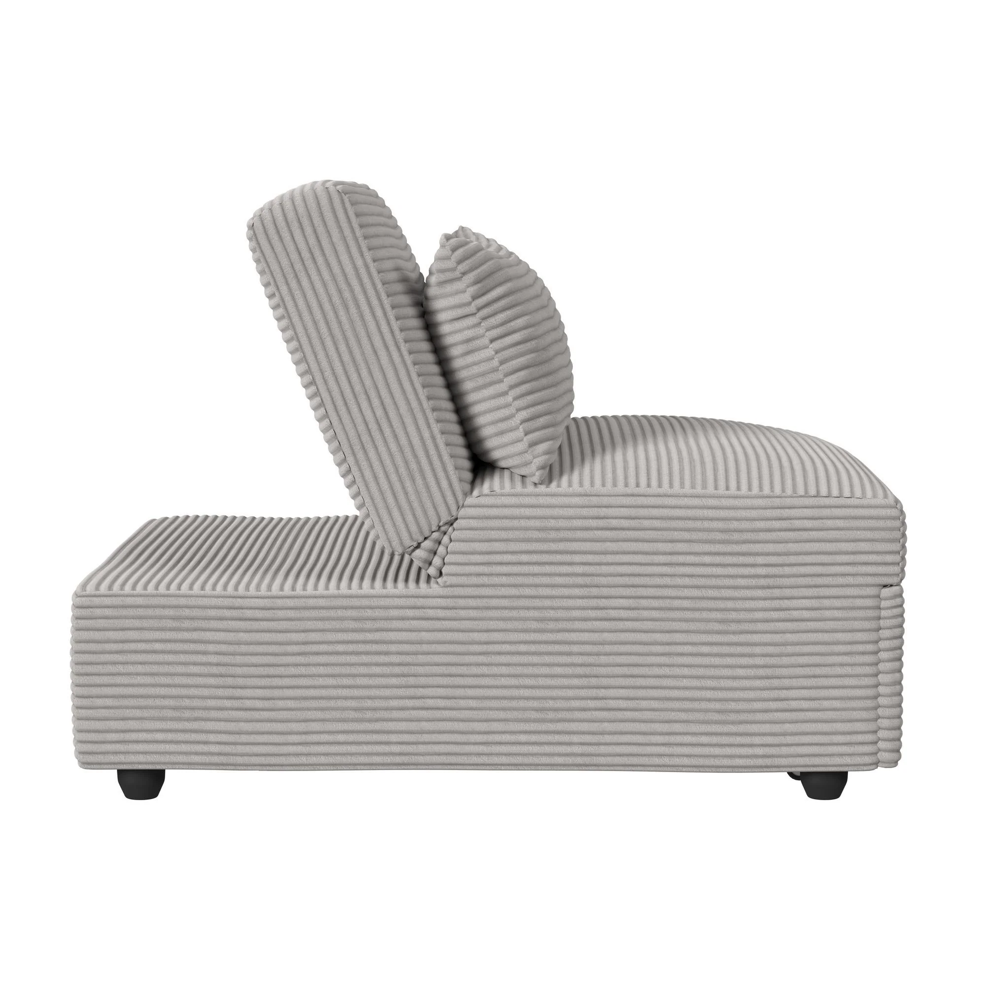 Pluto - Chair With Kidney Pillow, Klik Klak And Pop Up - Coronado Gray - Image 4