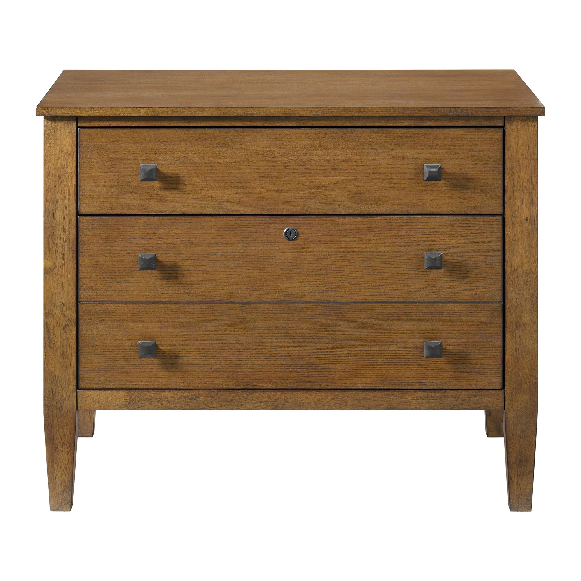 Portico - File Cabinet - Brown Oak - Image 4