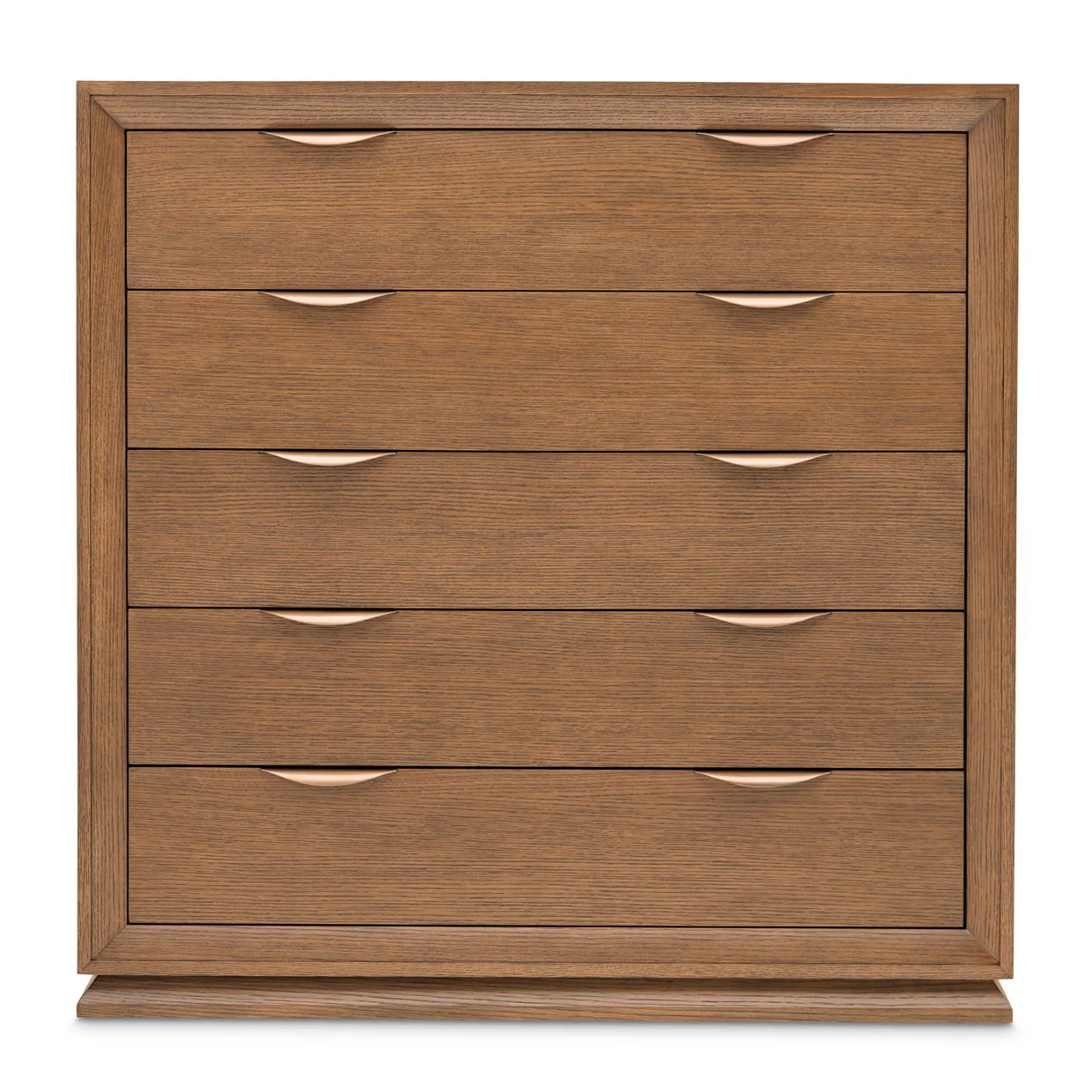 Portrait - 5-Drawer Chest With LED Lights - Sienna Brown