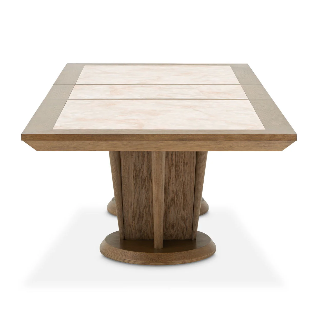 Portrait - Wide Rectangular Dining Table - Sienna Brown - Image 3