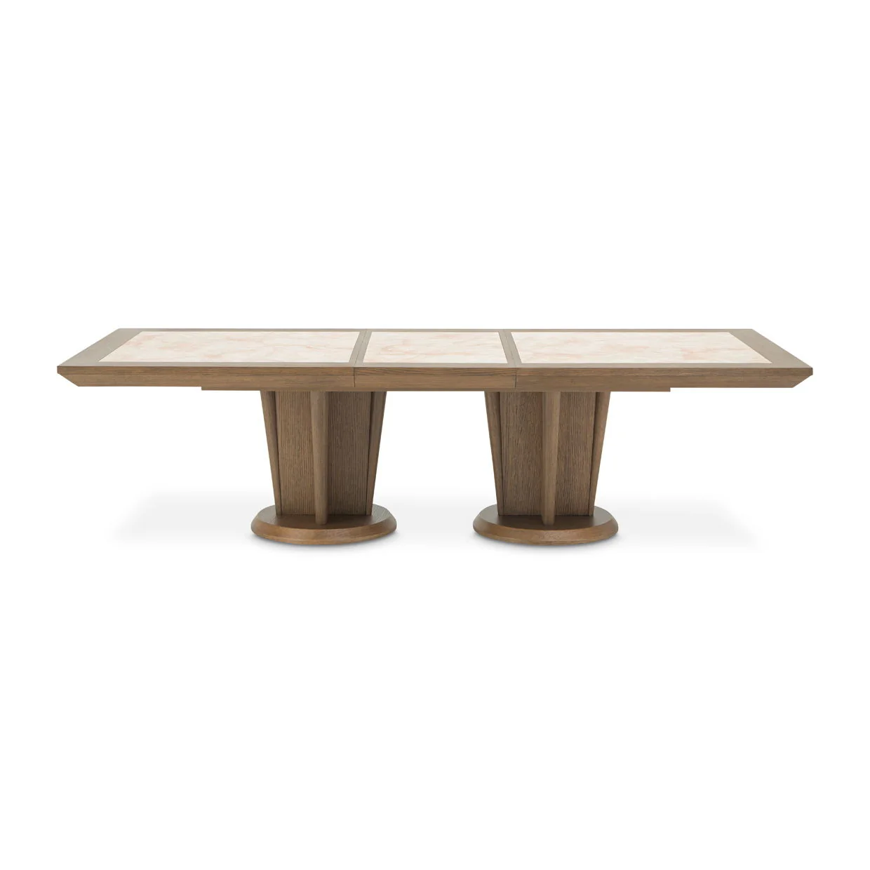Portrait - Wide Rectangular Dining Table - Sienna Brown - Image 4