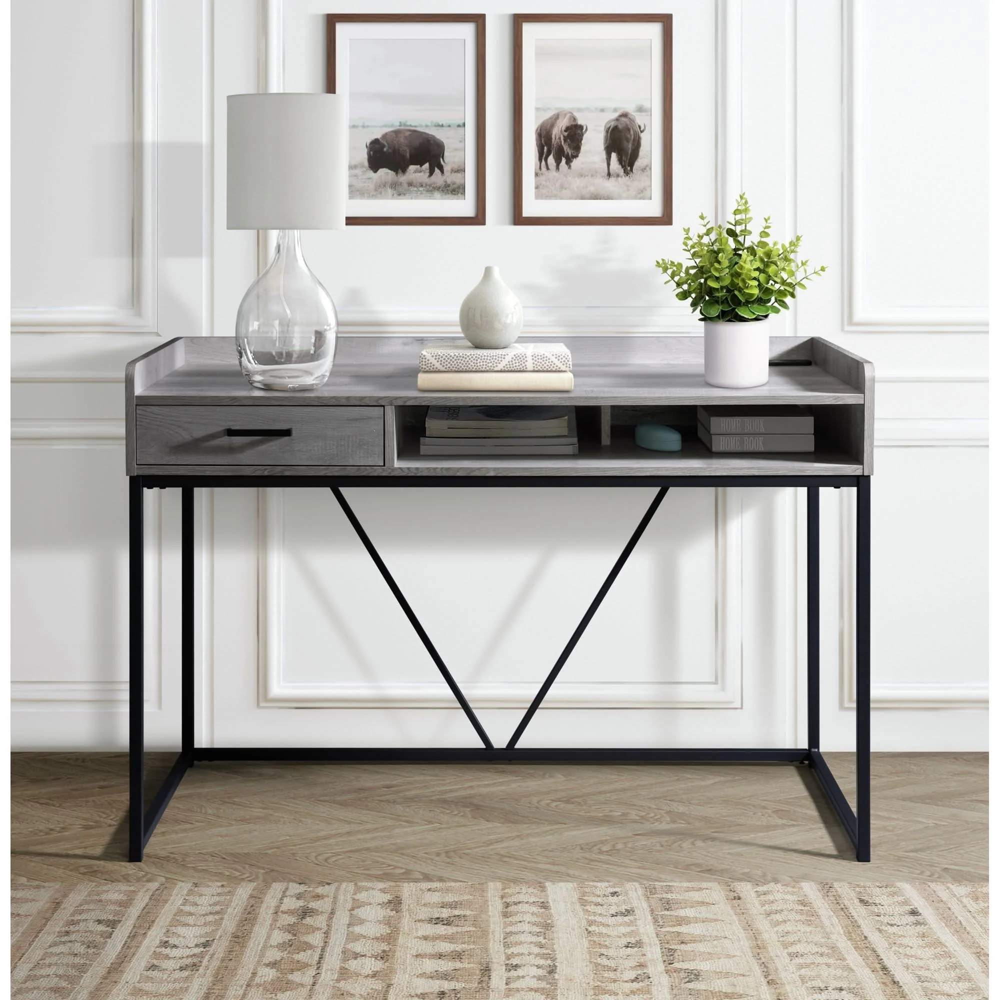 Preston - Desk - Gray - Image 2