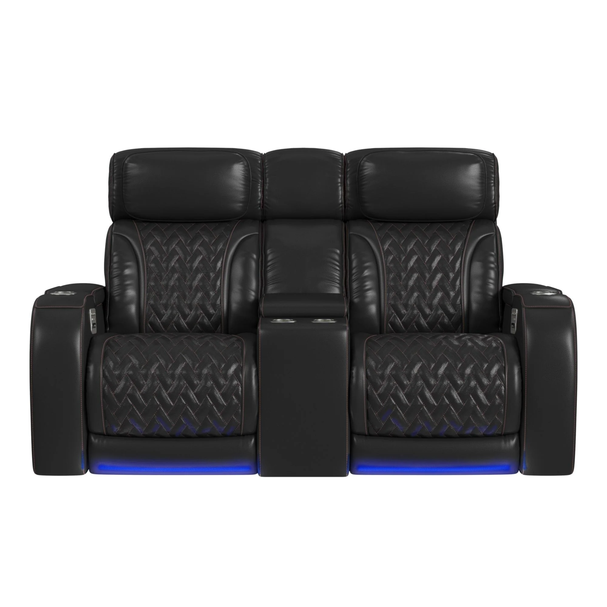 Prime Time - P3 Loveseat With LED, Wireless Charger Pocket, And Console - Image 2