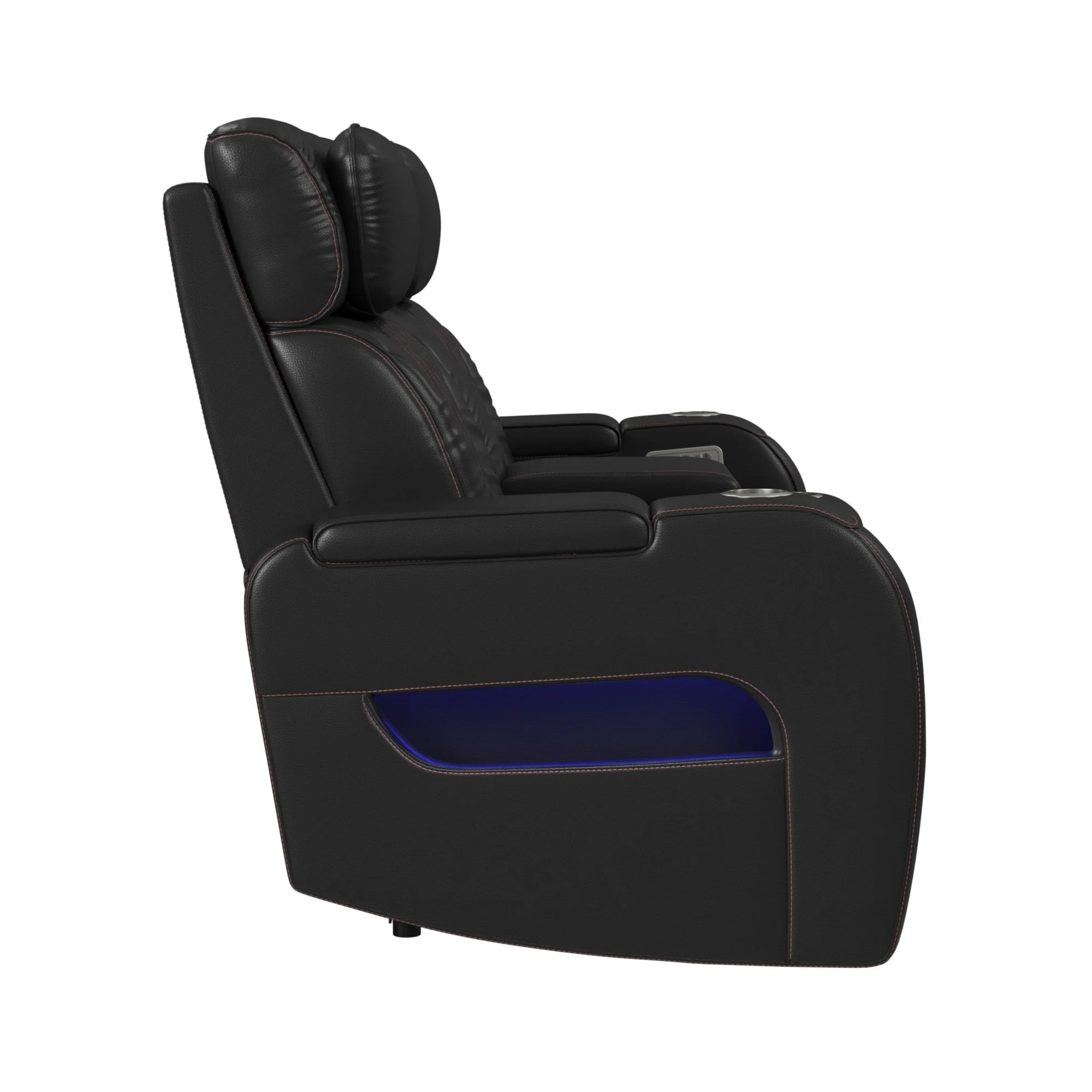 Prime Time - P3 Loveseat With LED, Wireless Charger Pocket, And Console - Image 3