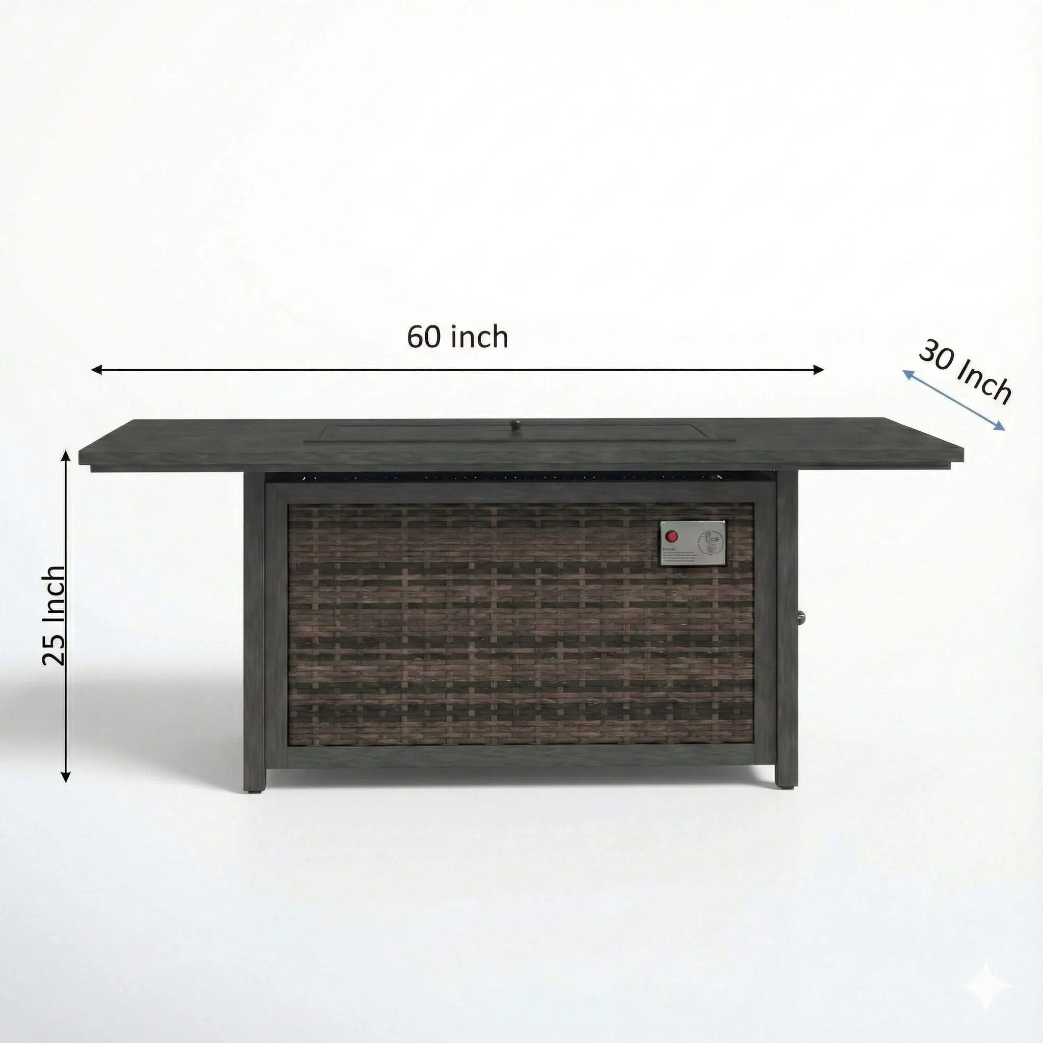 Propane Fire Pit Table - Espresso - Image 2