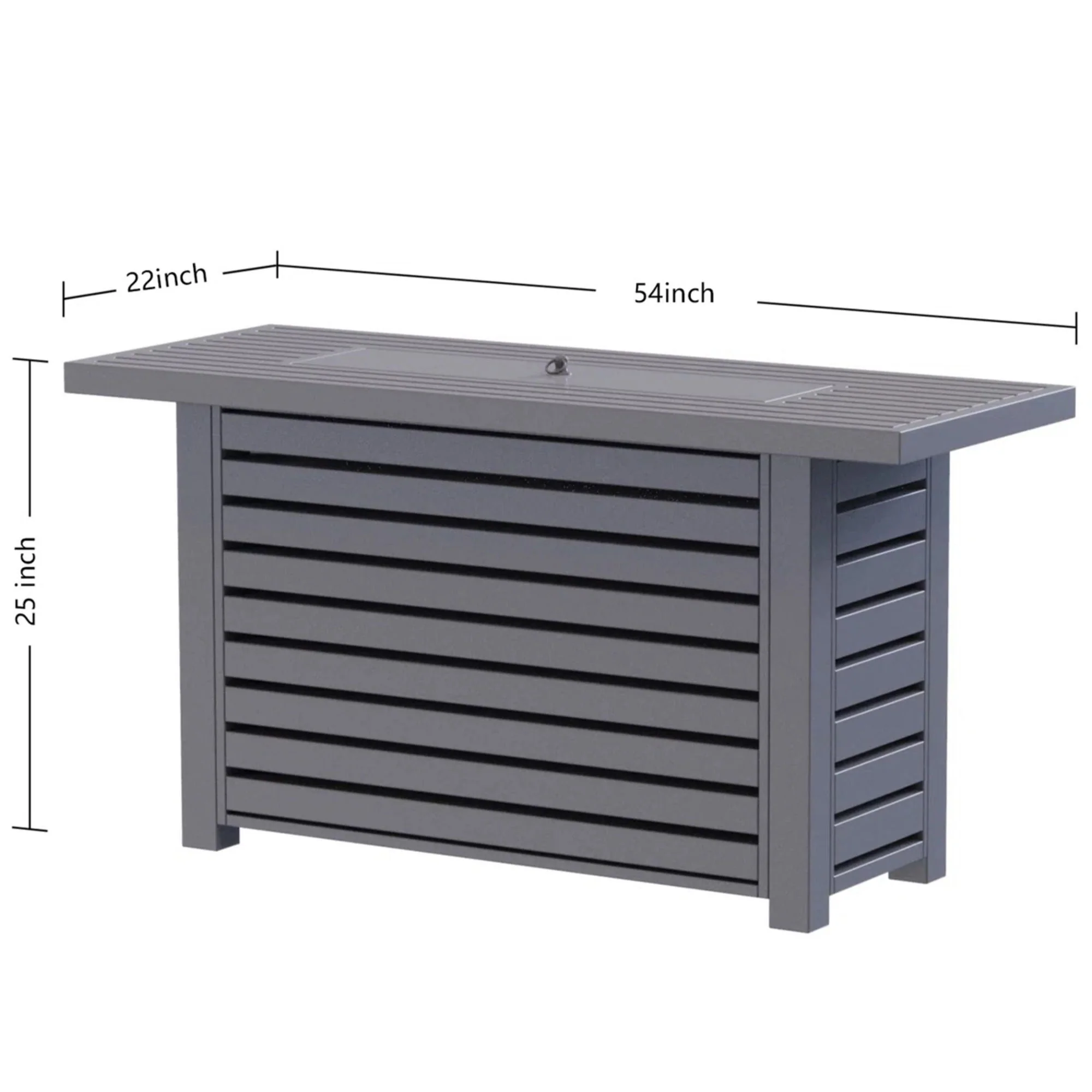 Propane / Gas Outdoor Fire Pit Table With Lid - Image 4