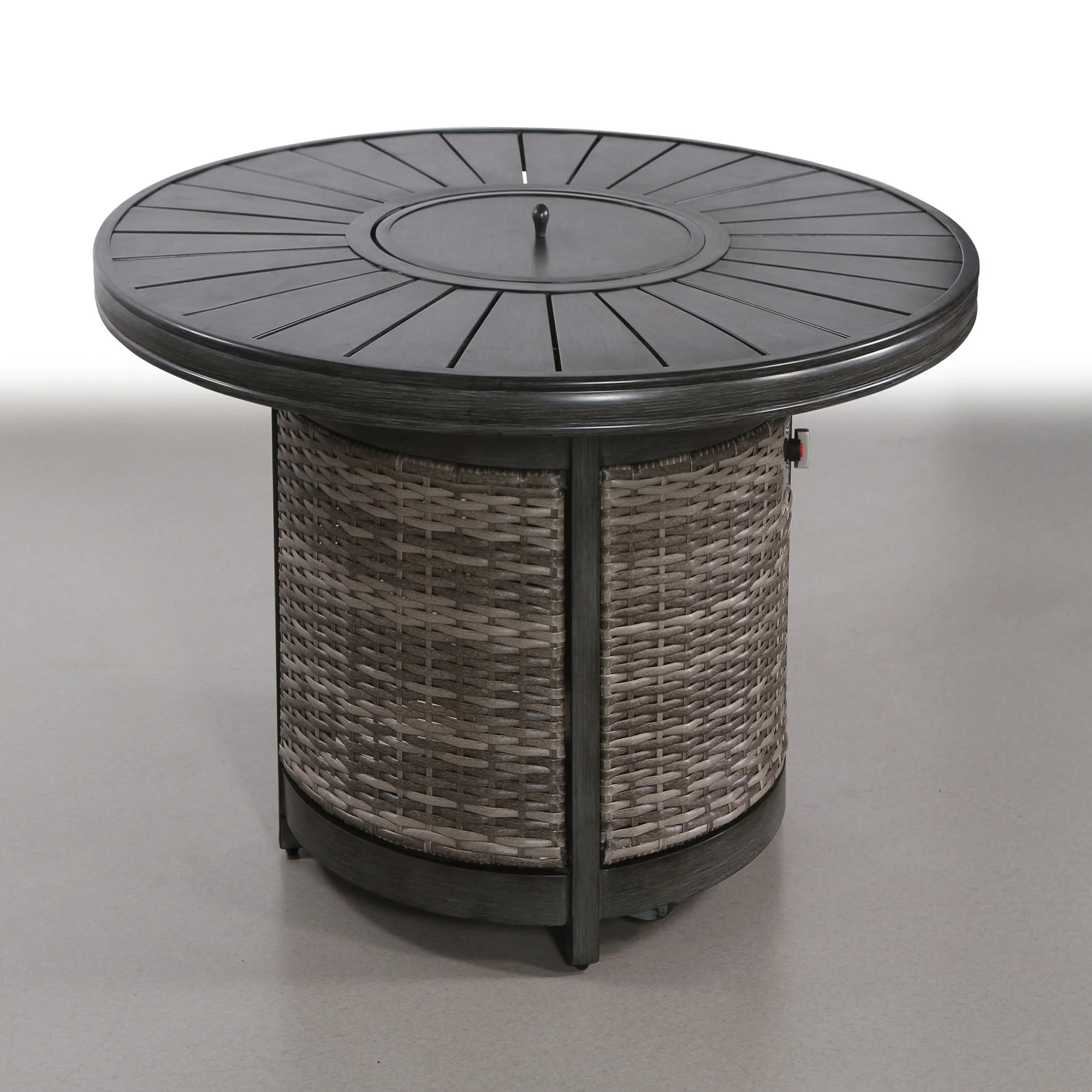Propane Outdoor Fire Pit Table - Gray - Image 2