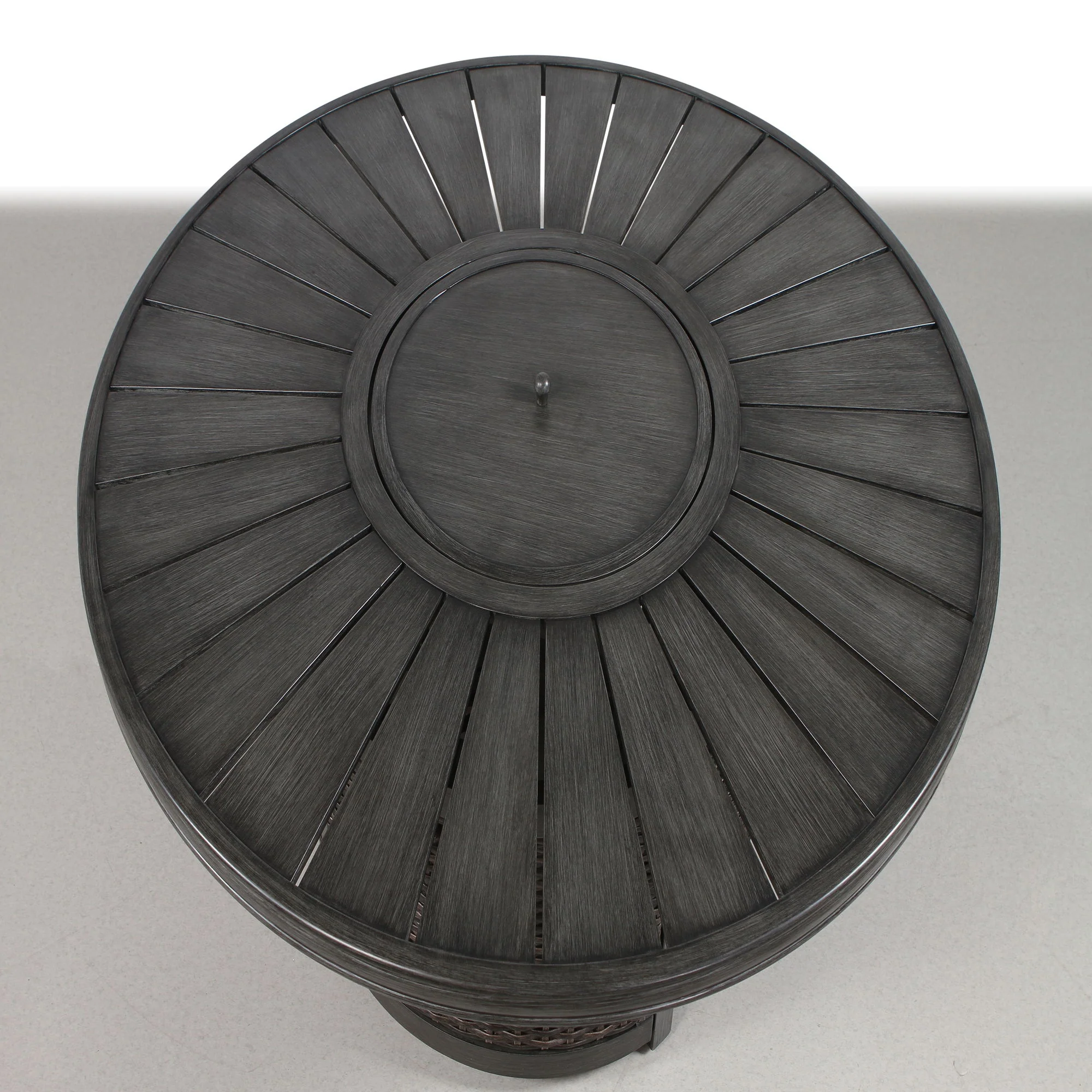 Propane Outdoor Fire Pit Table - Gray - Image 4