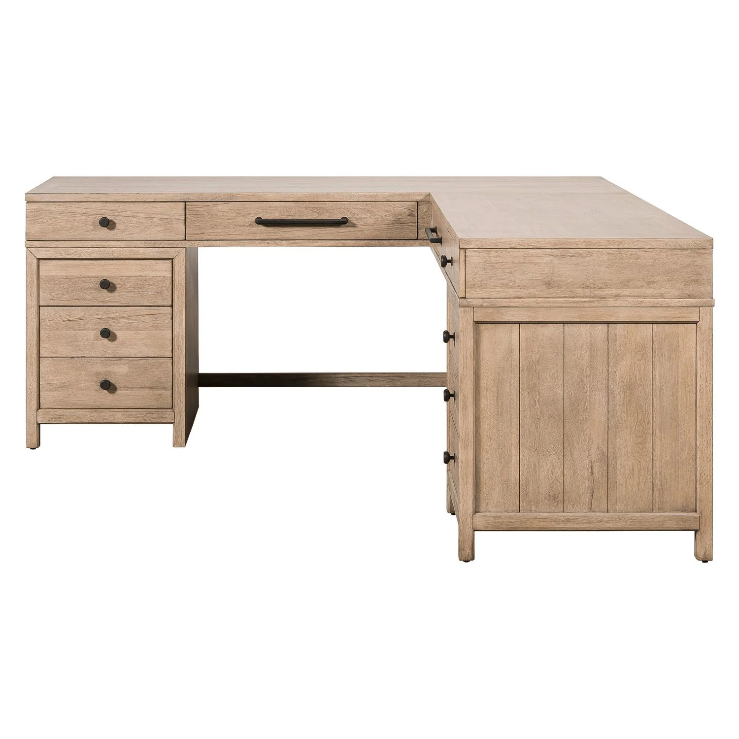 Proximity Place - L Shaped Desk - Barley Buff - Image 2