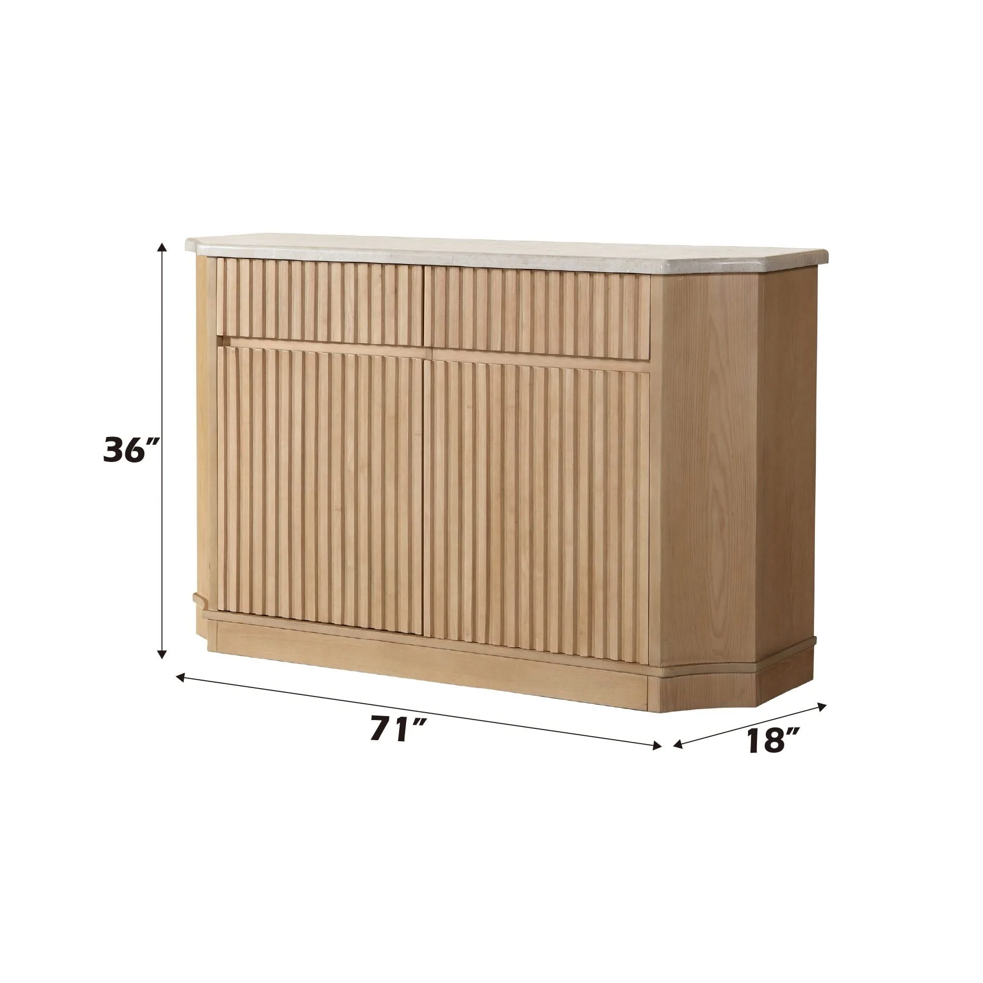 Qwin - Server - Natural Marble / Oak - Image 4