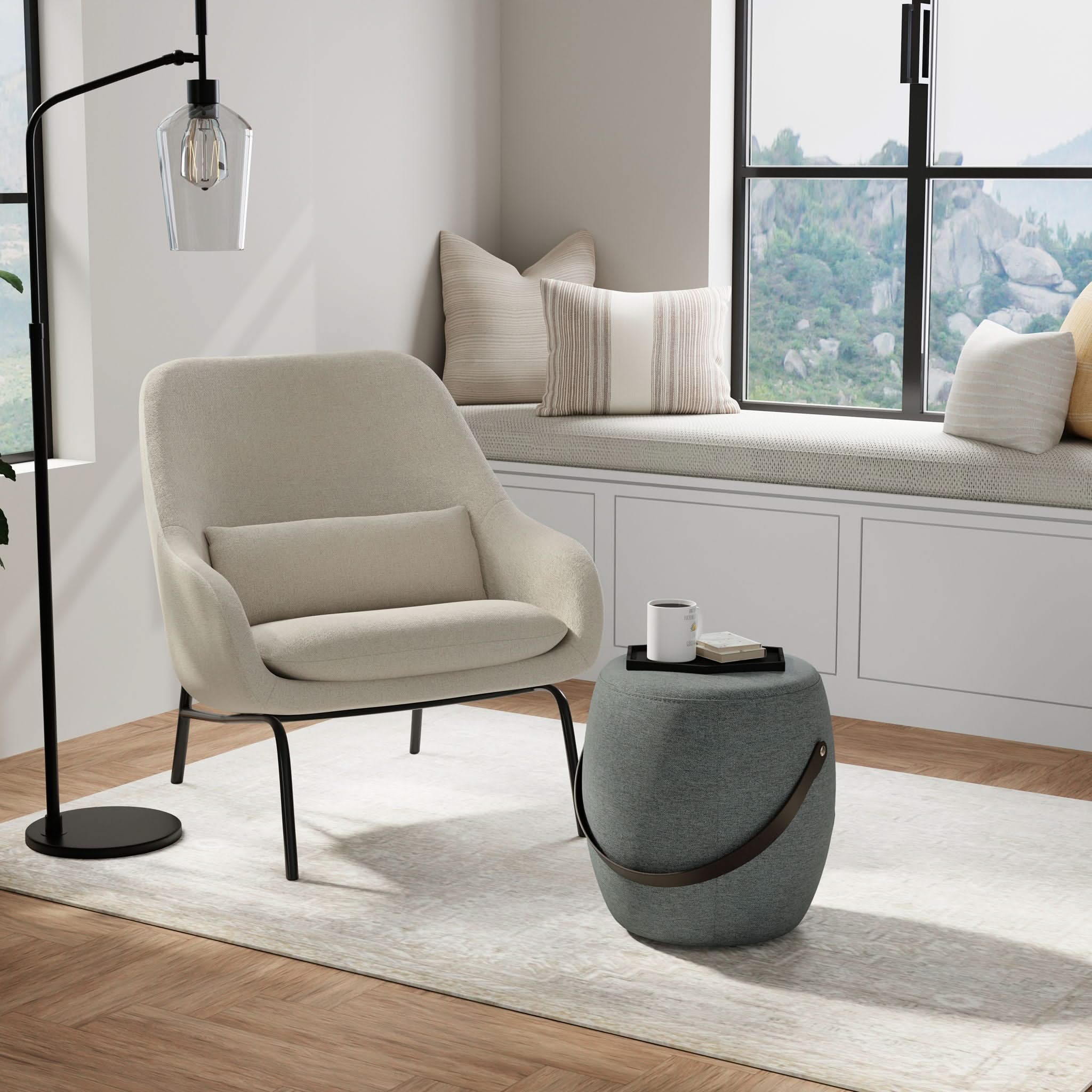 Ramsay - Upholstered Footstool - Image 5