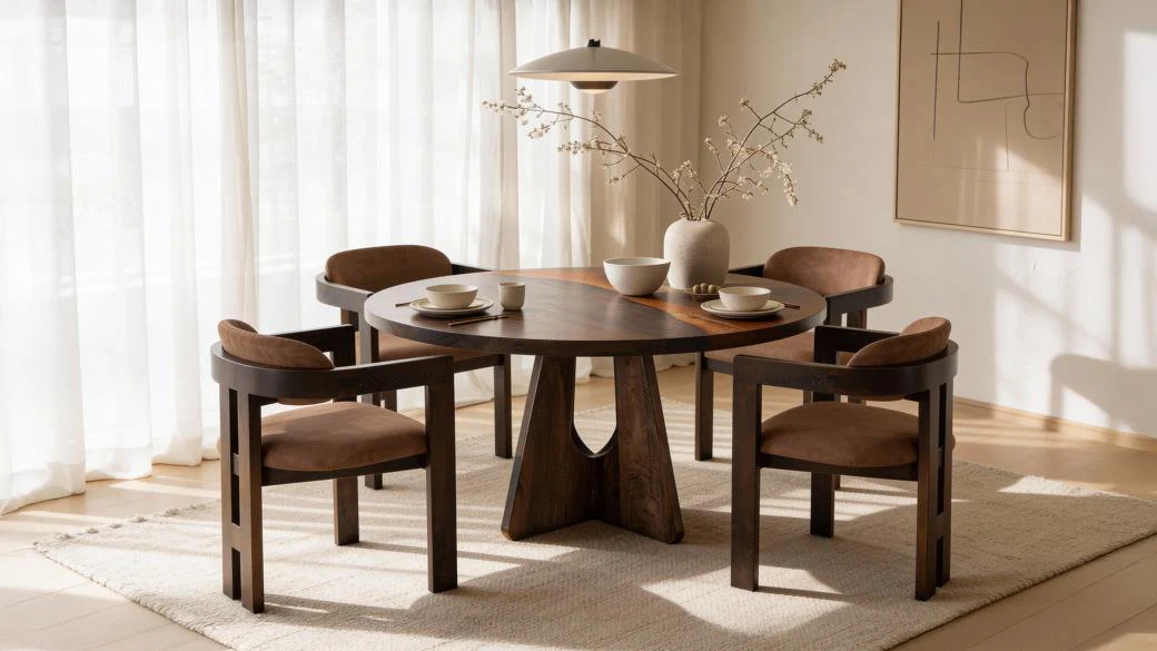 Raramuri - Round Table - Dark Brown - Image 3