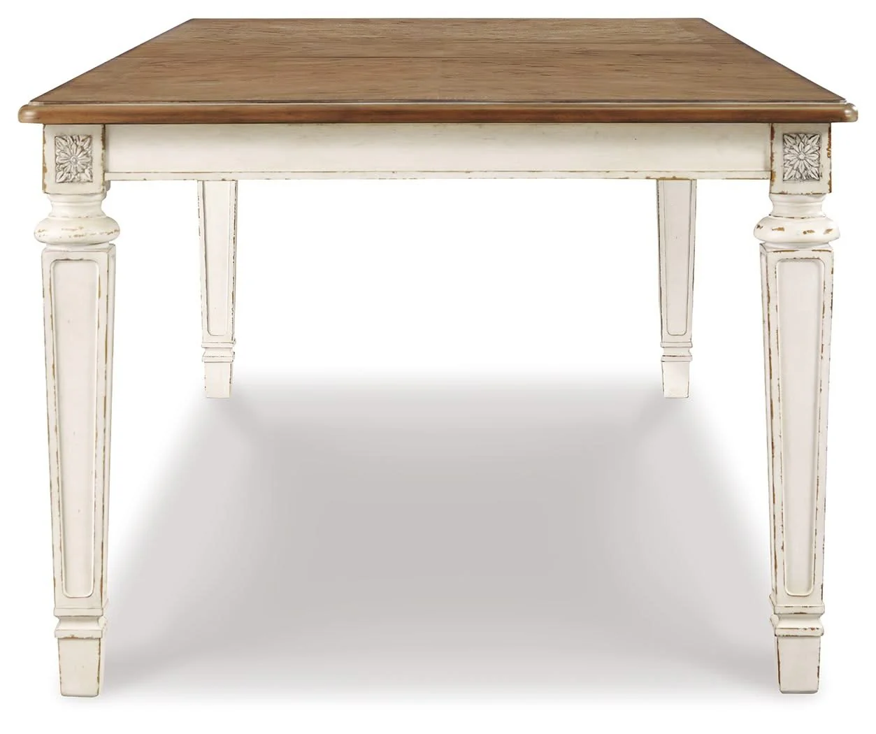 Realyn - Rectangular Dining Room Extension Table - Chipped White - Image 4