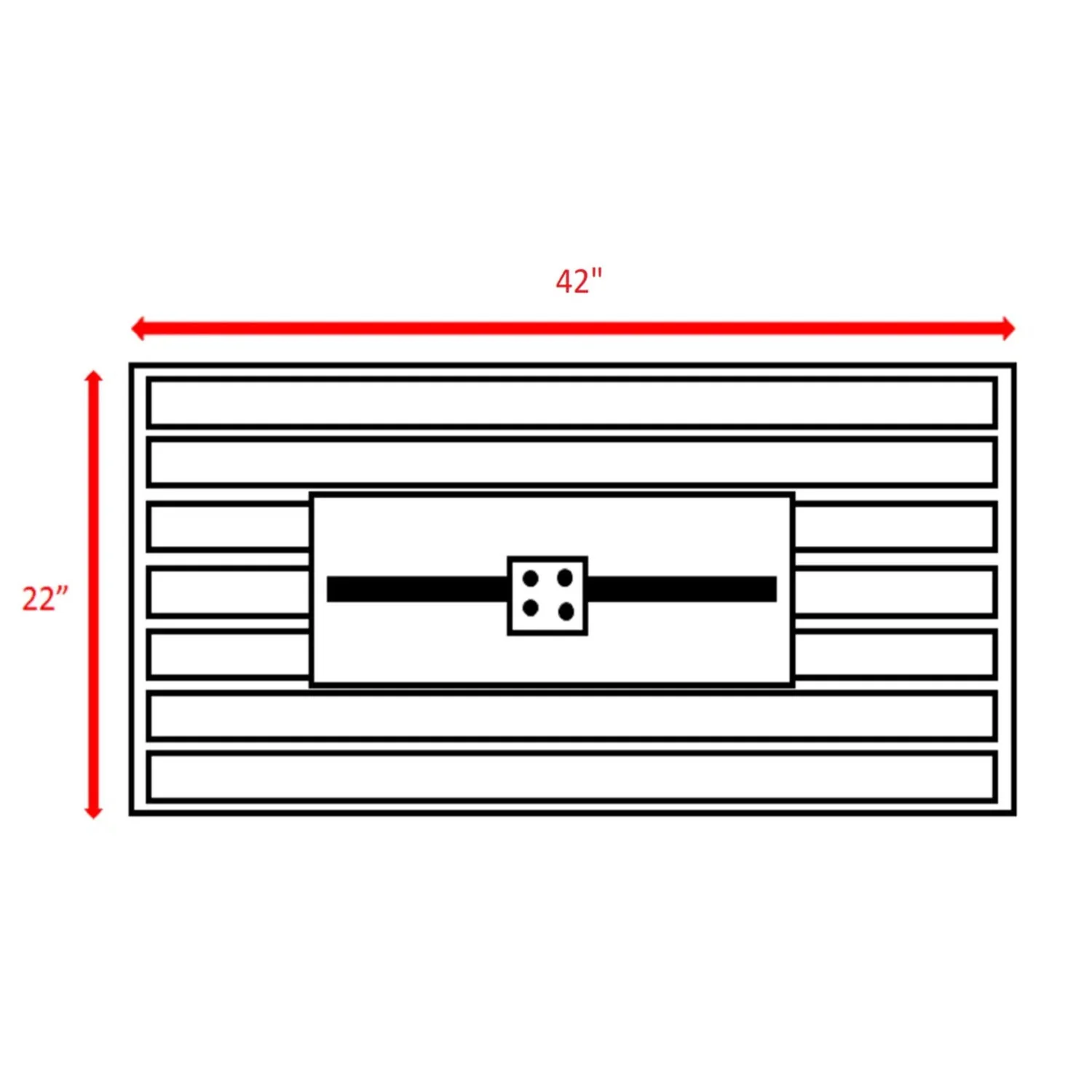Rectangular Fire Pit With Frame Elegant Design - Image 7