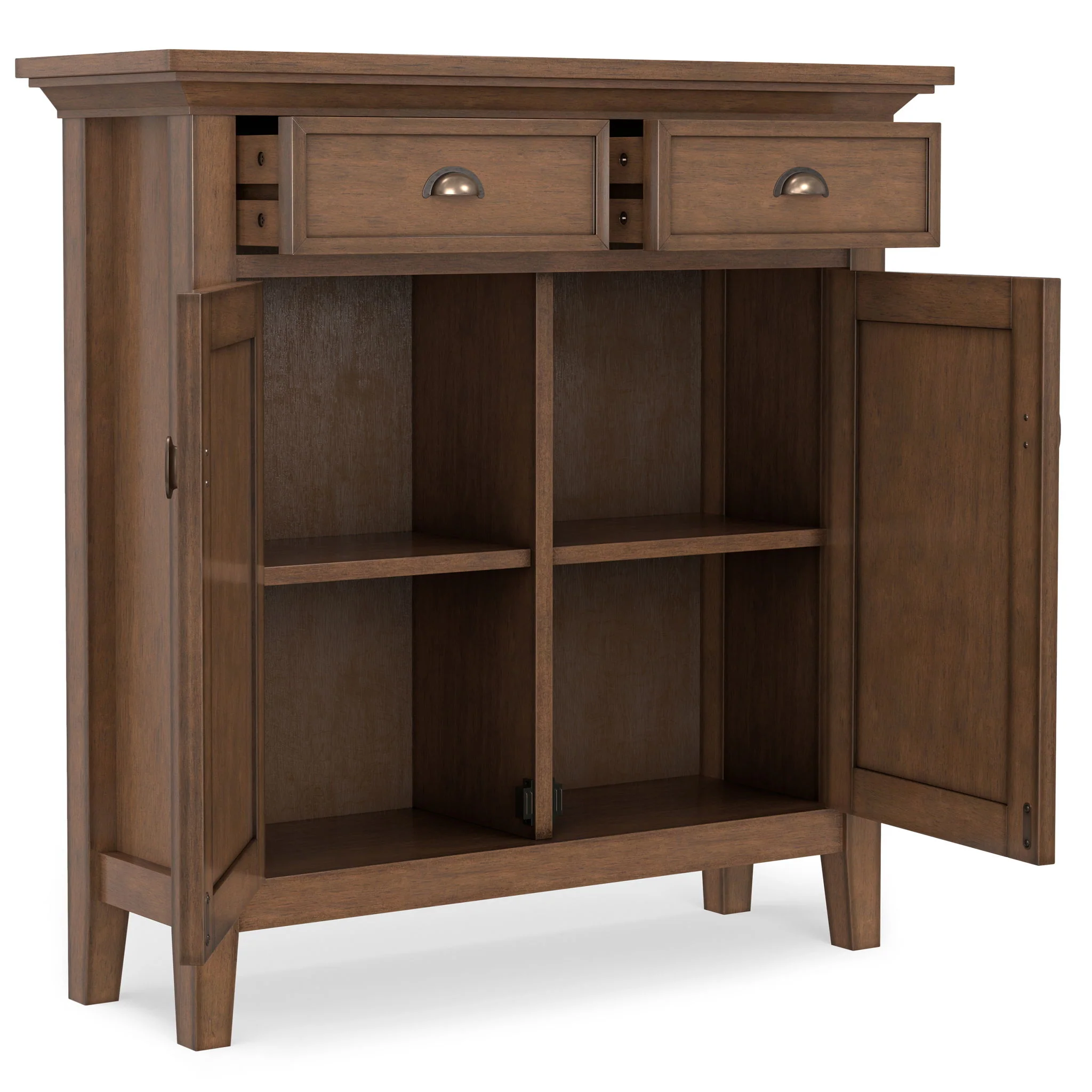 Redmond - Entryway Cabinet With Adjustable Shelves And Drawers - Brown - Image 2