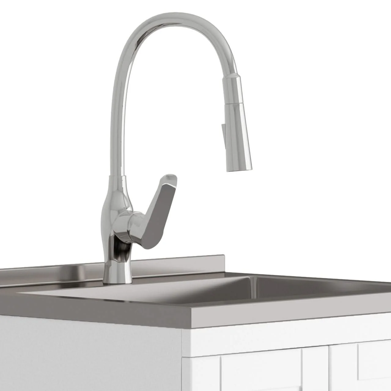 Reed - Deluxe Laundry Cabinet With Pull-Out Faucet And Stainless Steel Sink - Image 12