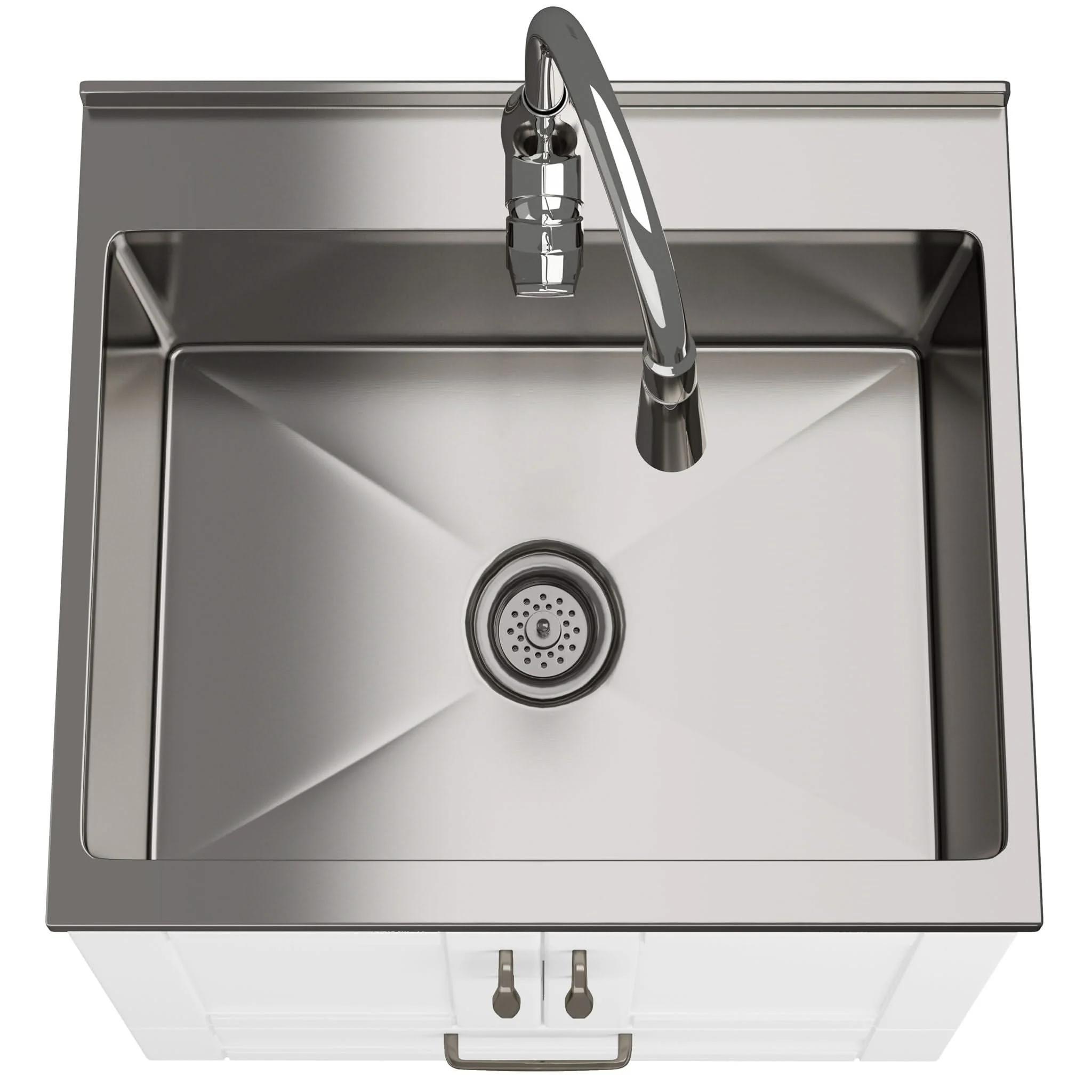 Reed - Deluxe Laundry Cabinet With Pull-Out Faucet And Stainless Steel Sink - Image 16