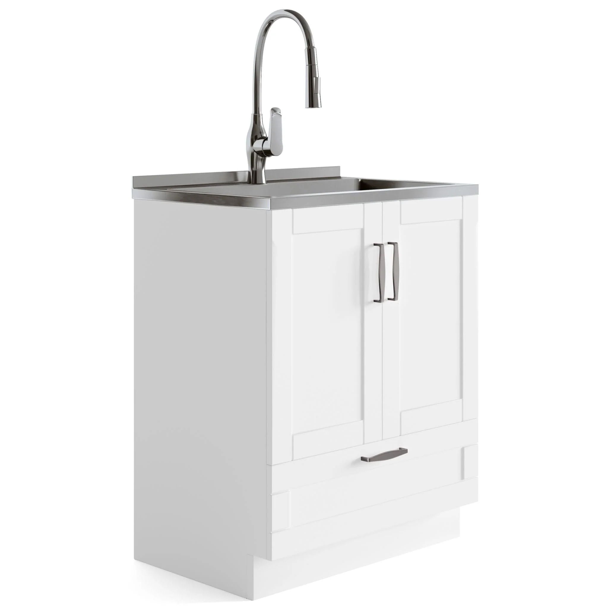 Reed - Deluxe Laundry Cabinet With Pull-Out Faucet And Stainless Steel Sink - Image 2