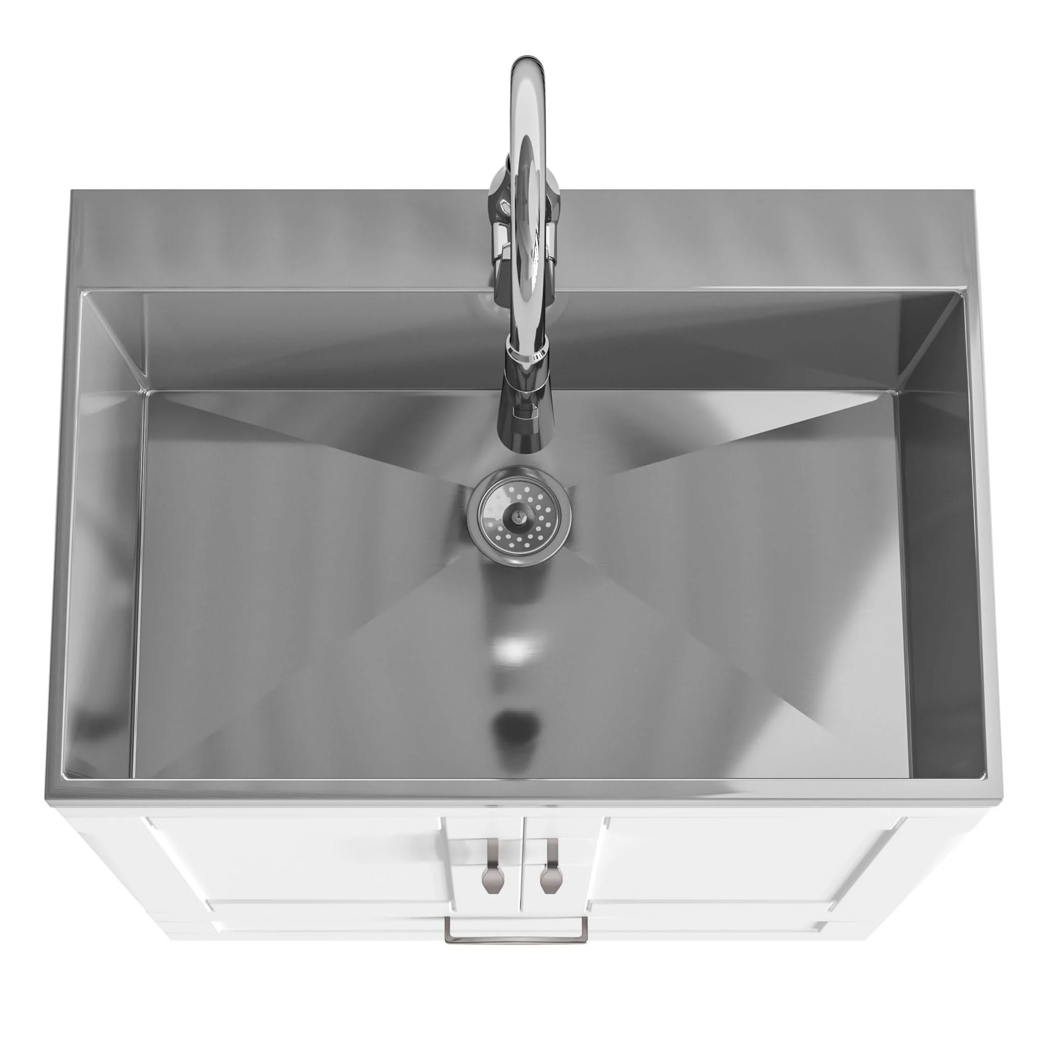 Reed - Deluxe Laundry Cabinet With Pull-Out Faucet And Stainless Steel Sink - Image 8