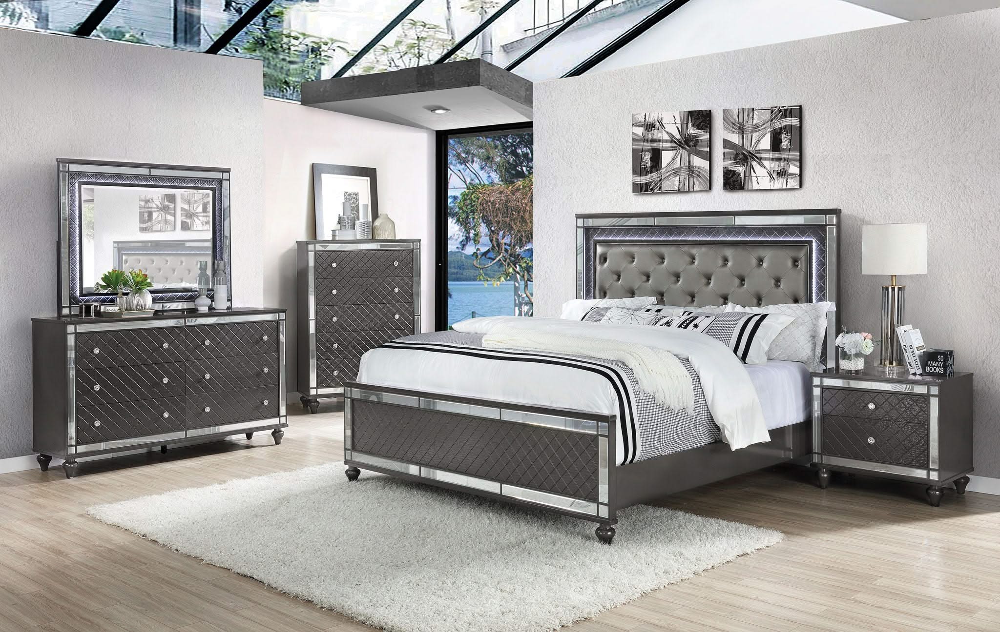 Refino - Nightstand - Dark Gunmetal - Image 4