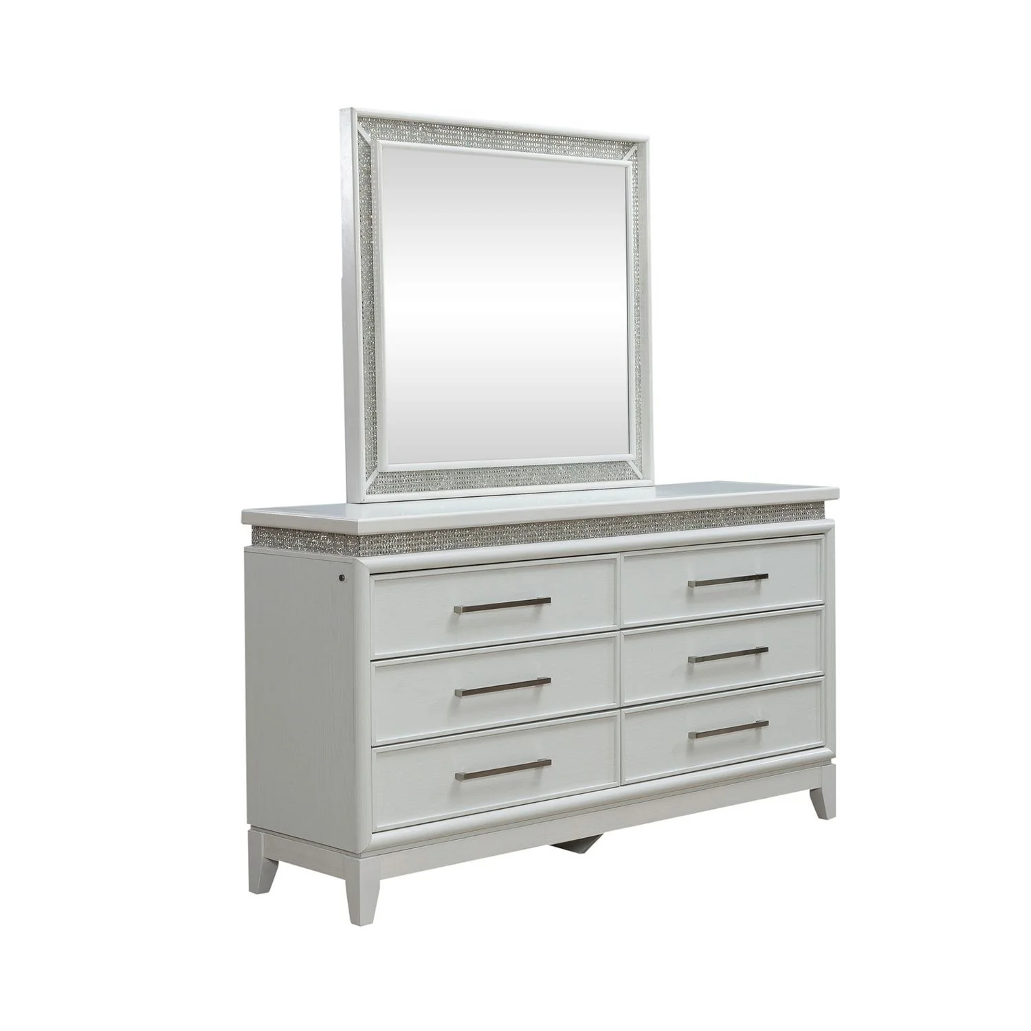 Reflections - 6 Drawer Dresser With Lights - Image 5