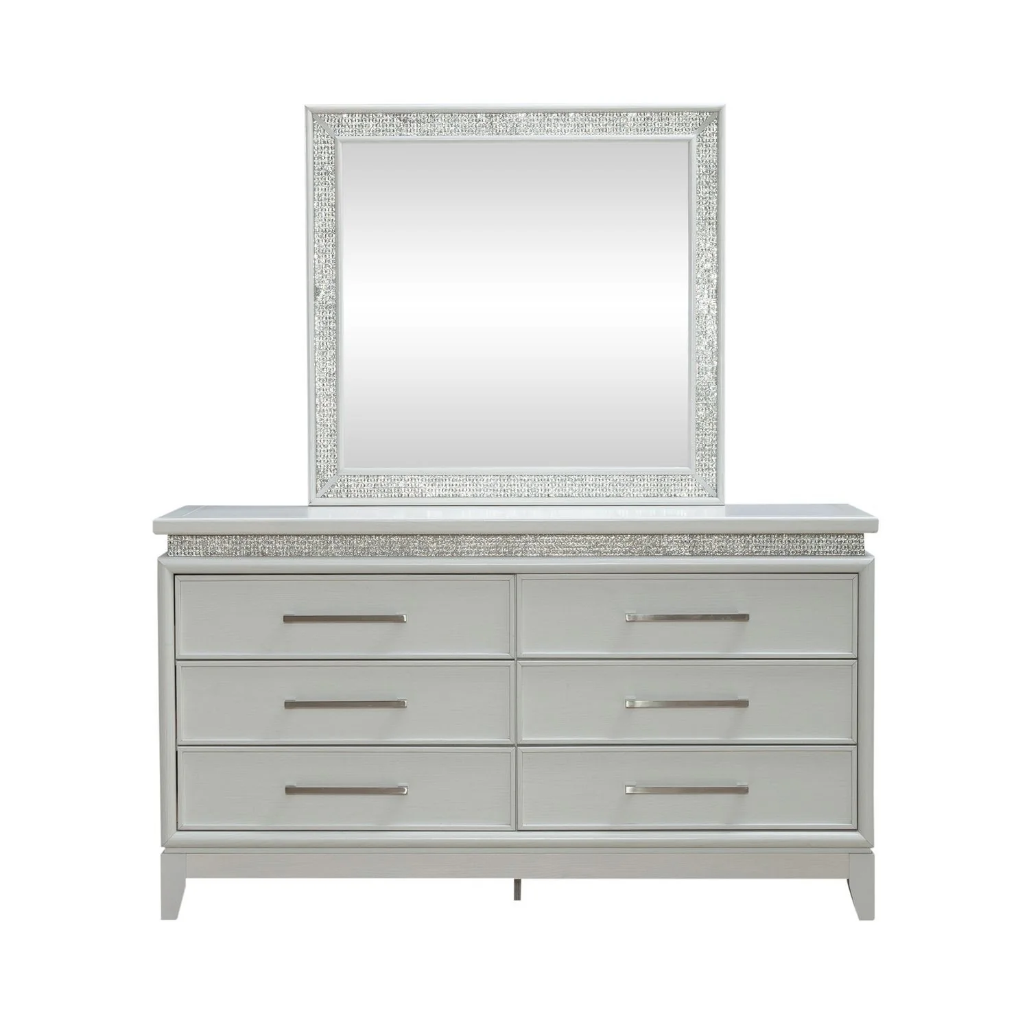 Reflections - 6 Drawer Dresser With Lights - Image 7