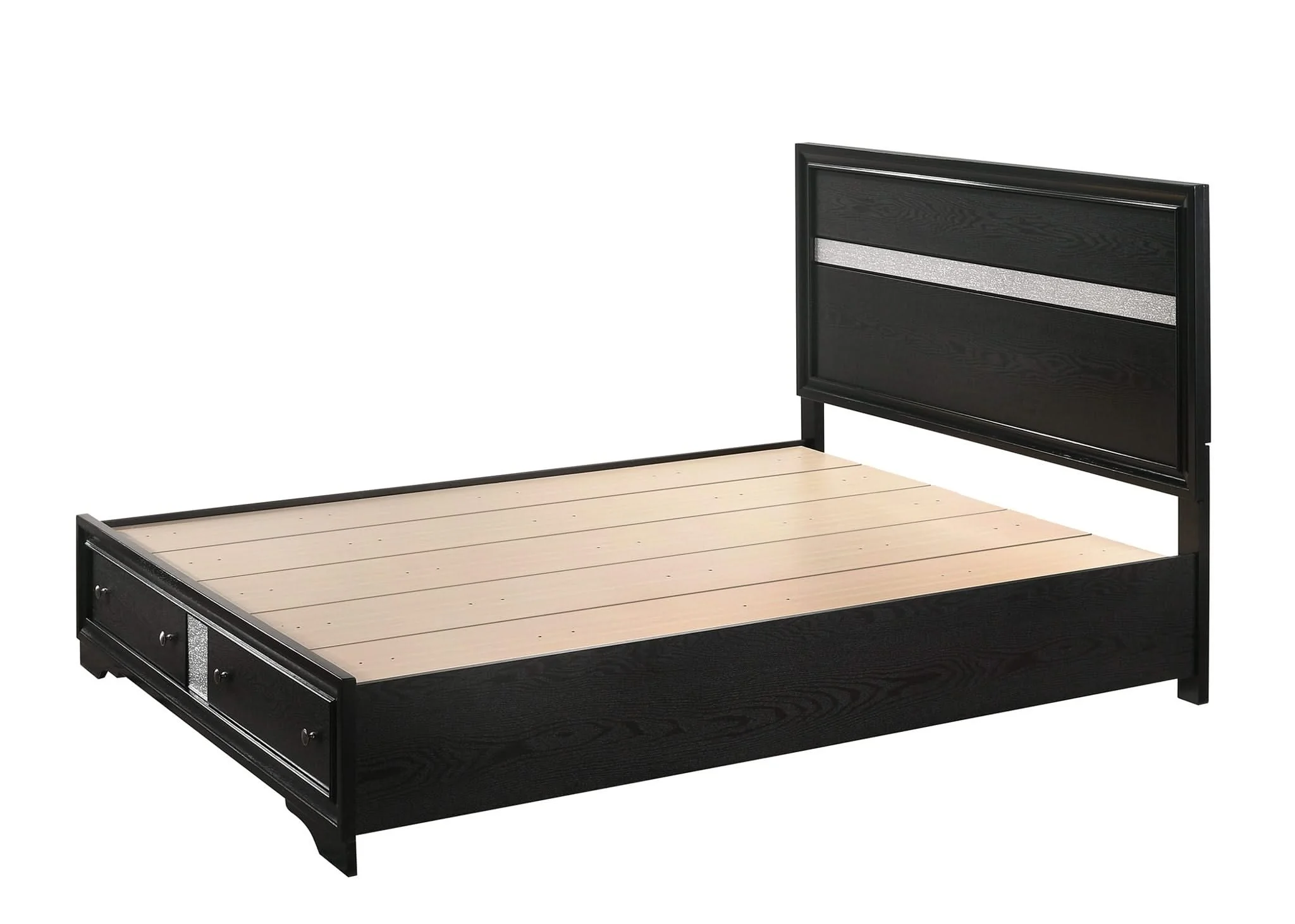 Regata - King 4 Piece Bedroom Set - Black - Image 2
