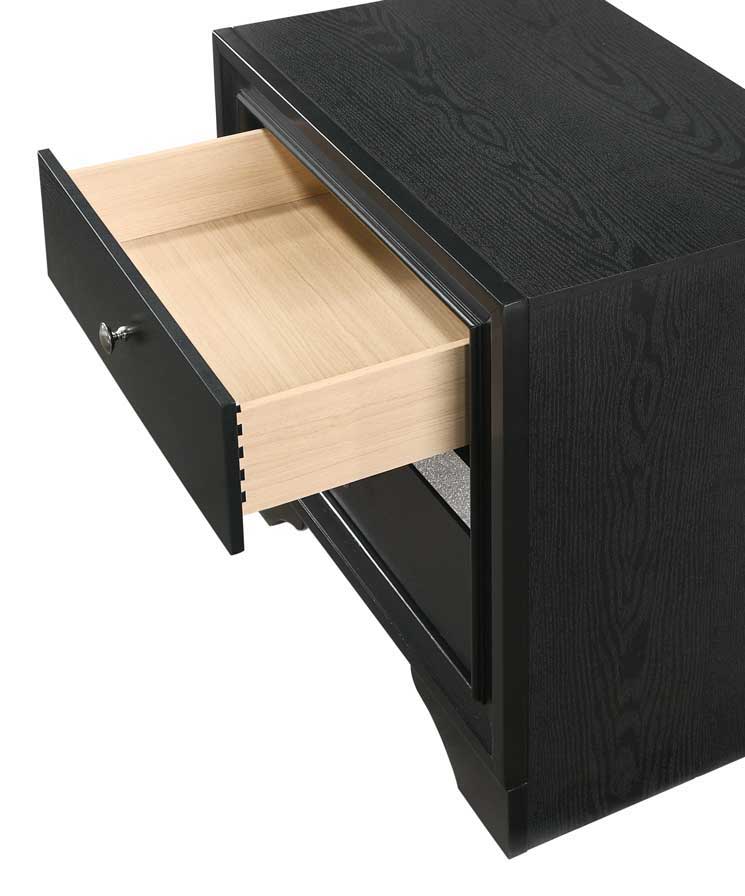 Regata - Nightstand - Black / Silver - Image 4