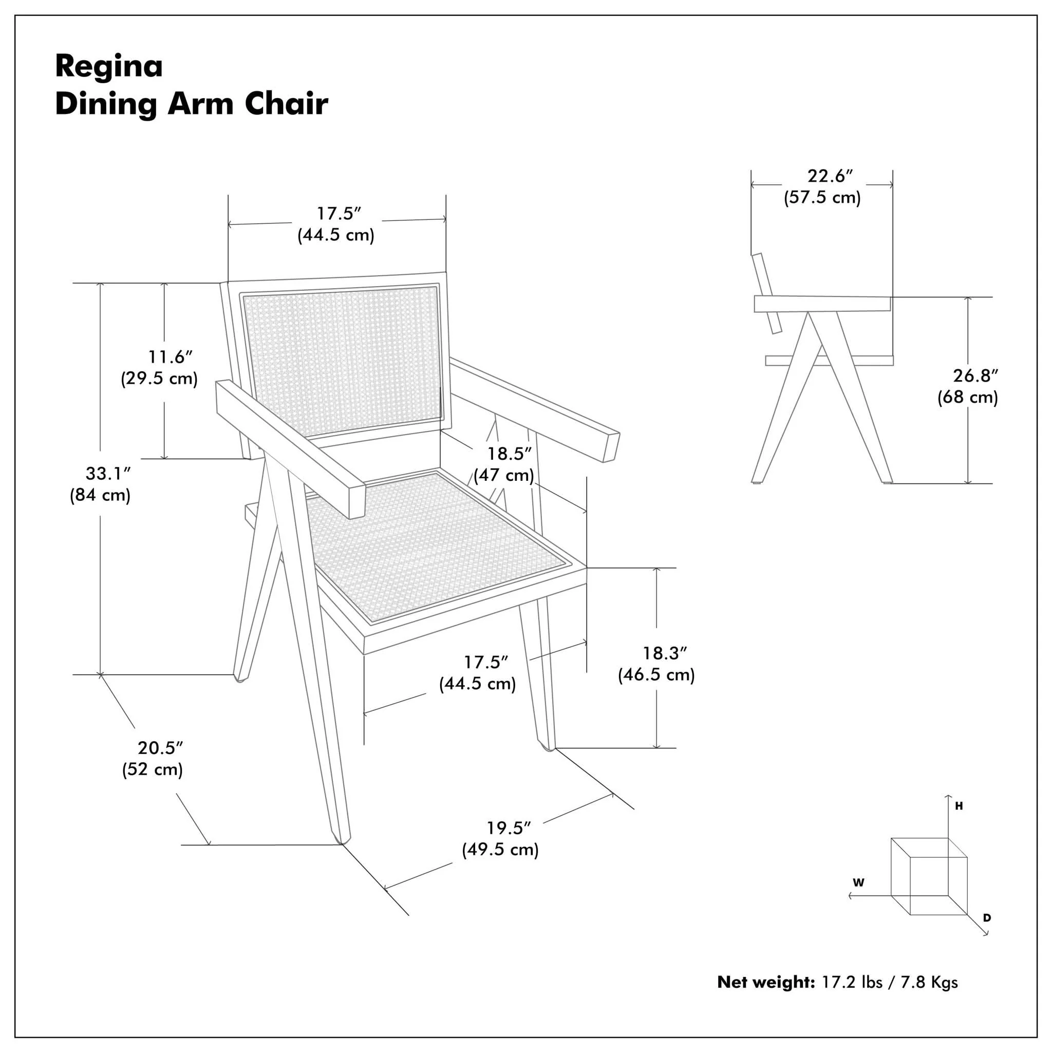 Regina - Handcrafted Dining Armchair (Set of 2) - Image 5