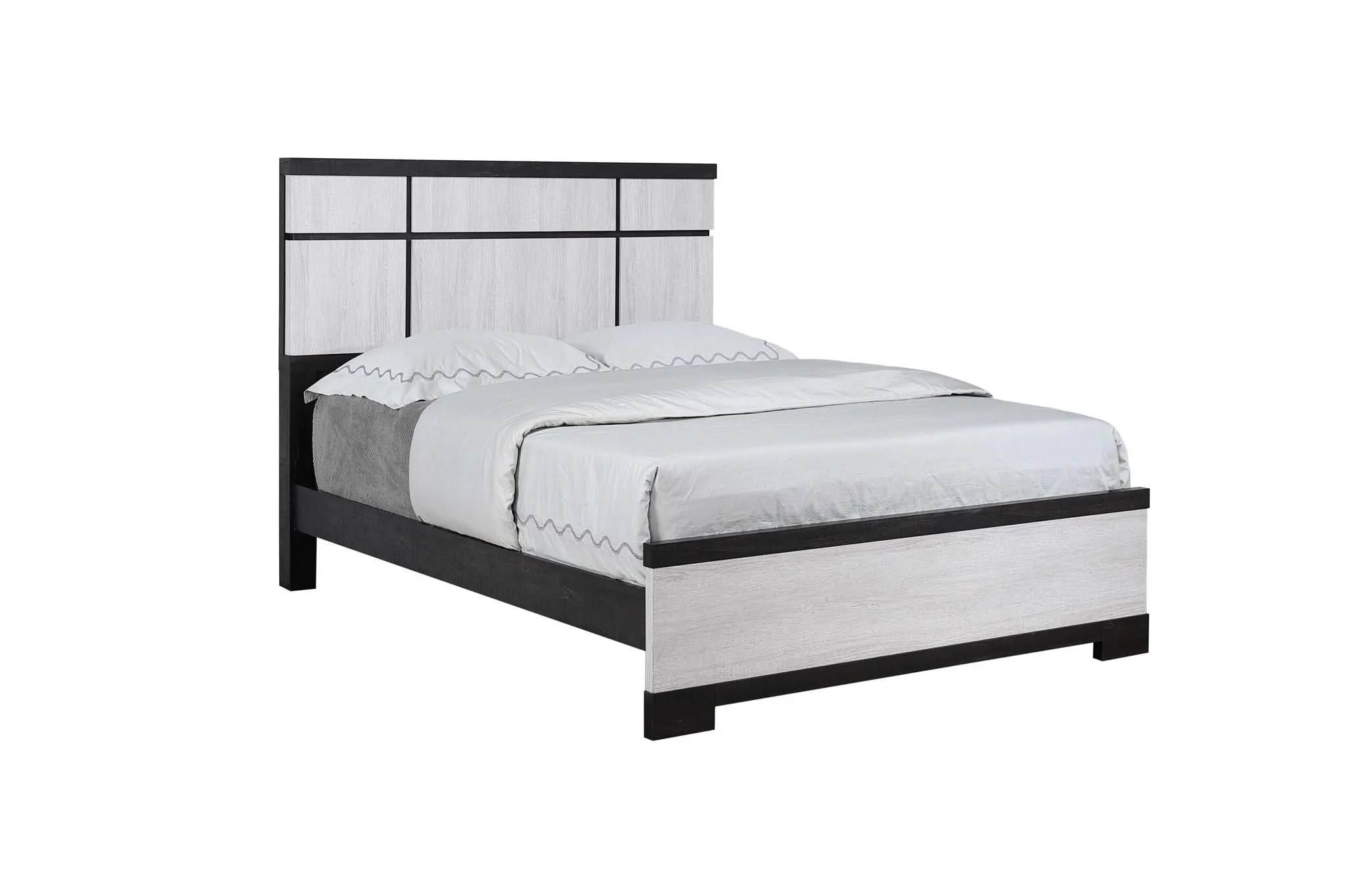 Remington - King 5 Piece Bedroom Set - Black / White - Image 2