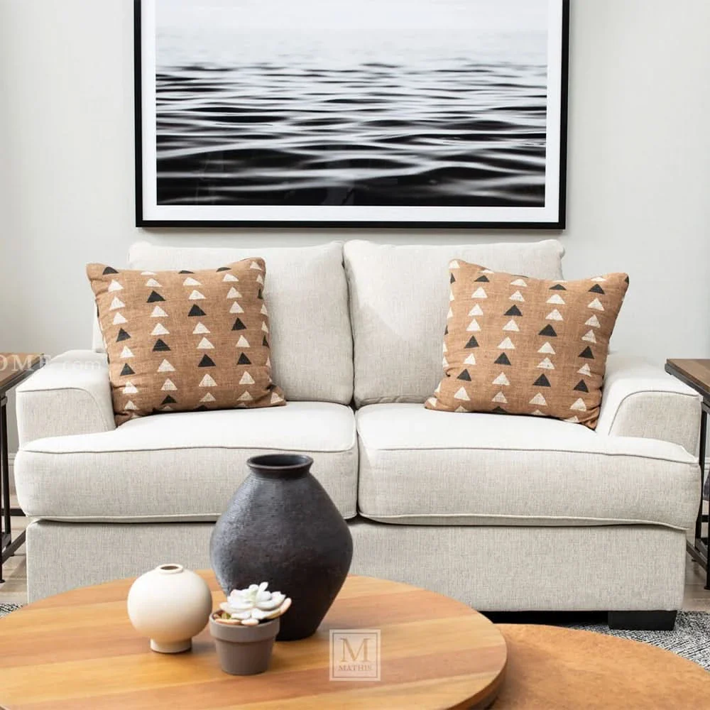 Renegade Beige Fabric Living Room Set with Sofa and Loveseat - Image 9