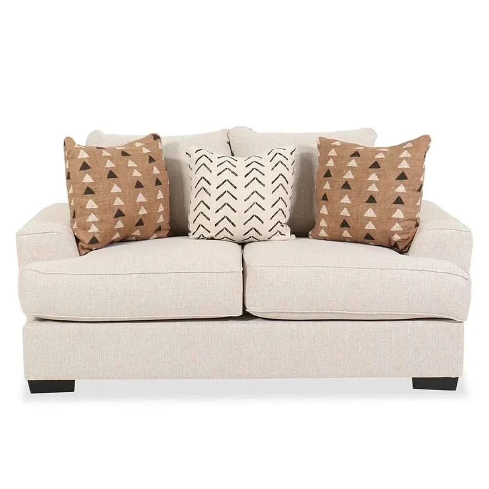 Renegade Beige Fabric Living Room Set with Sofa and Loveseat - Image 11