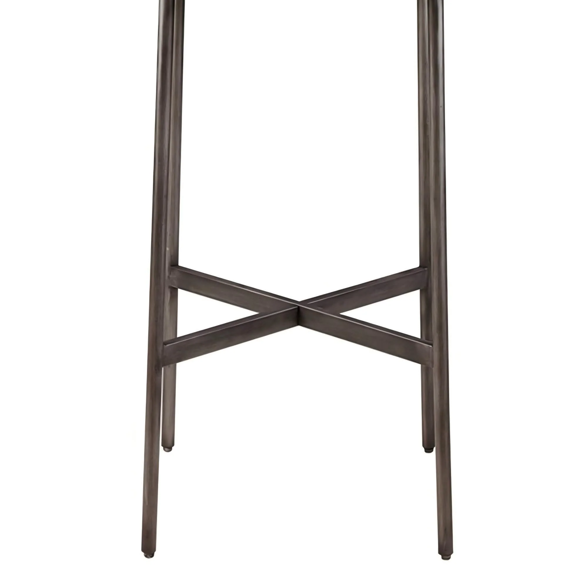 Renu - Round Bar Table With Industrial Charm - Light Brown - Image 4