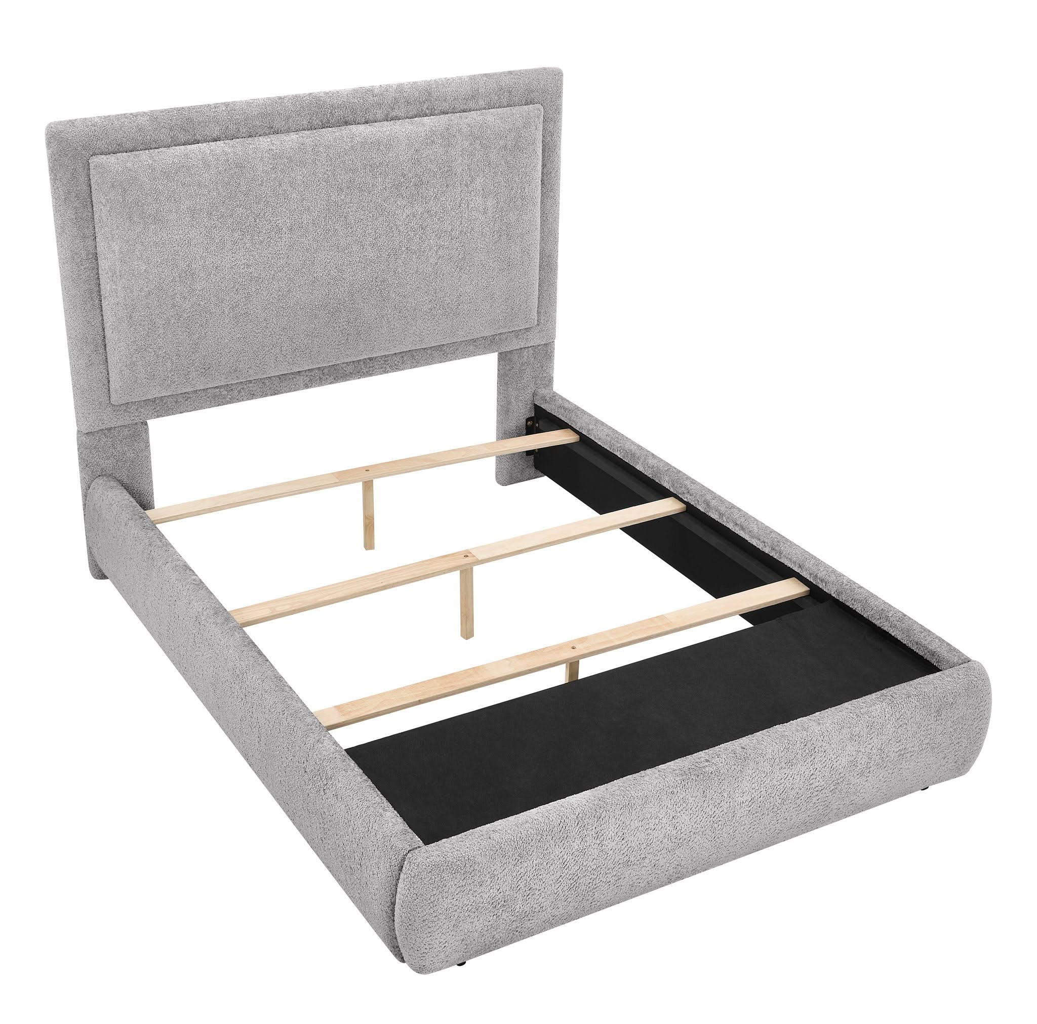 Reverie - Upholstered King Storage Bed - Pewter - Image 4