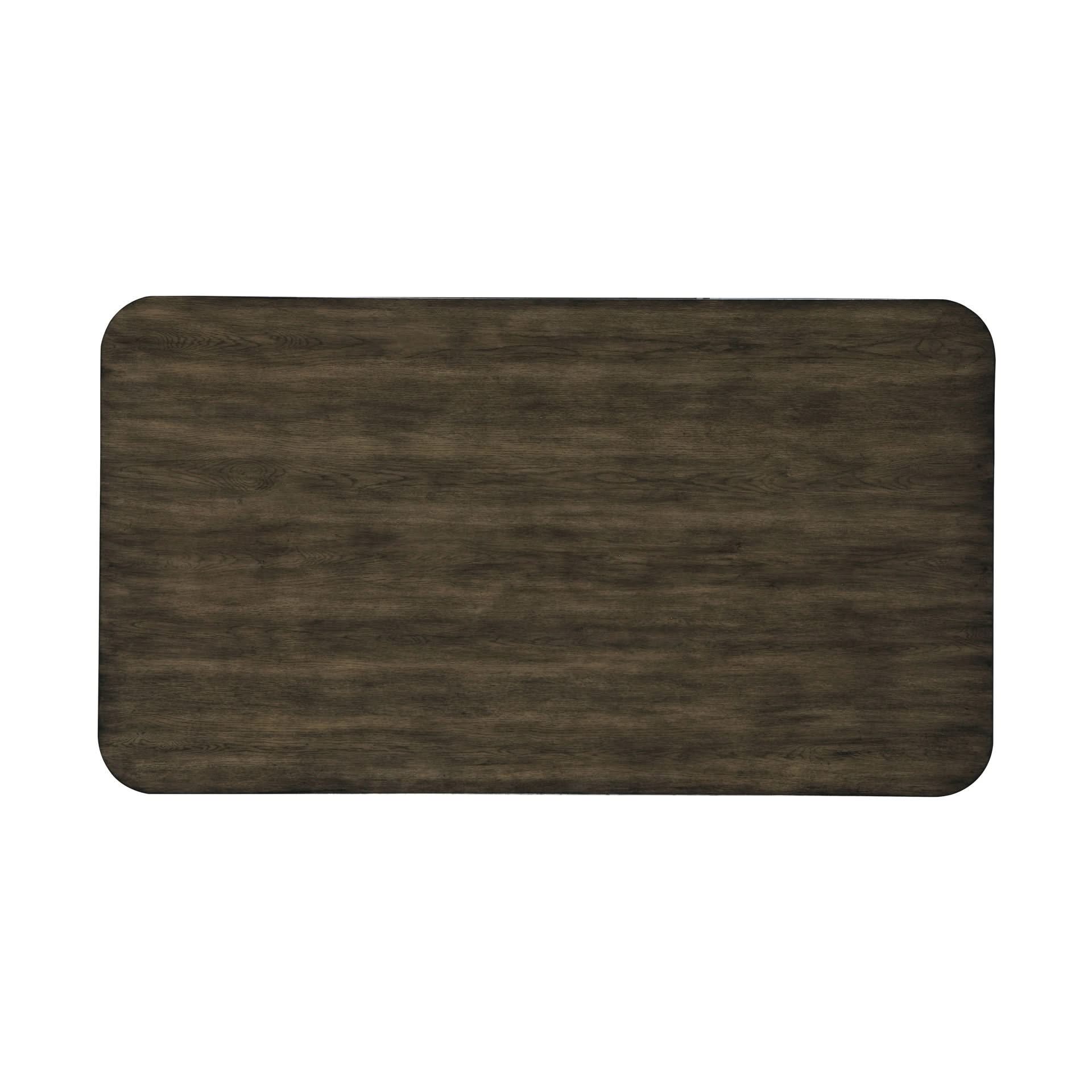 Rex - 72" Fixed Top Rectangle Dining Table - Walnut - Image 3