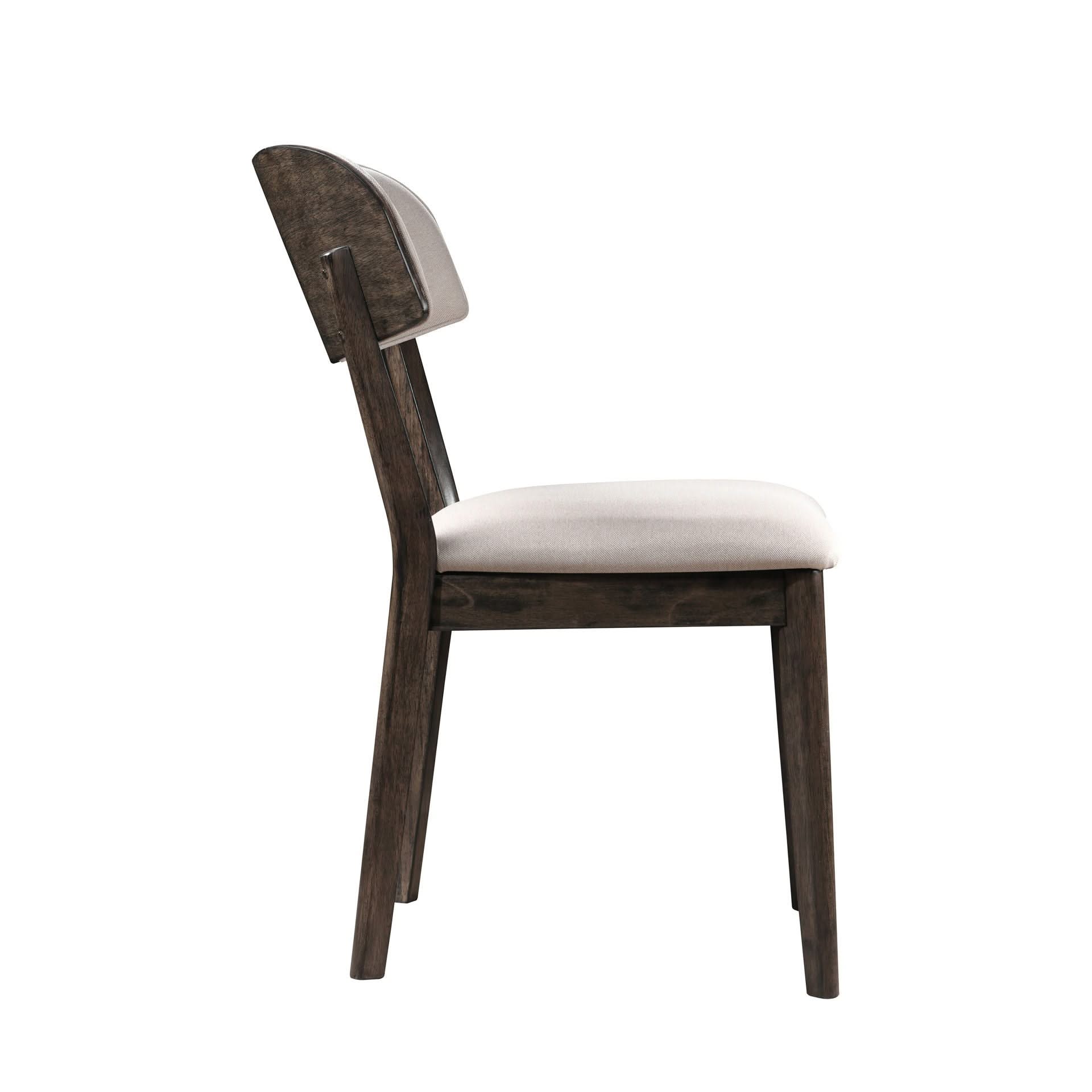 Rex - Open Back Dining Chair (Set of 2) - Brown And Beige - Image 2