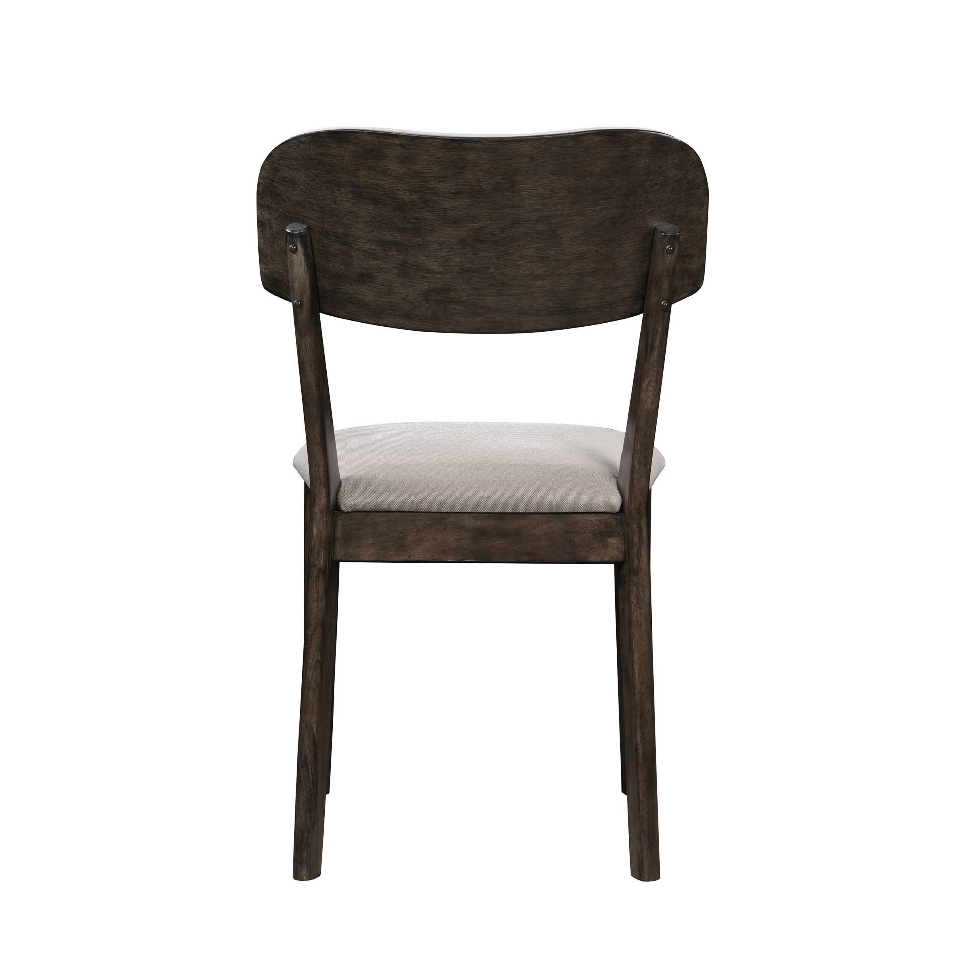 Rex - Open Back Dining Chair (Set of 2) - Brown And Beige - Image 4