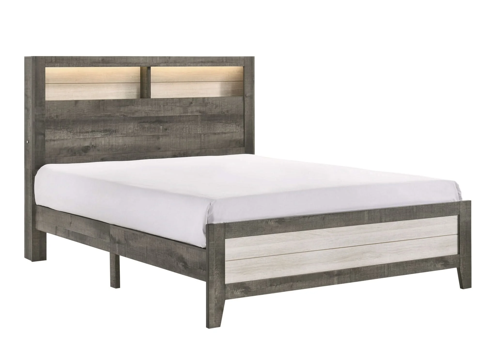 Rhett - Queen 5 Piece Bedroom Set - Chalk / Gray - Image 3