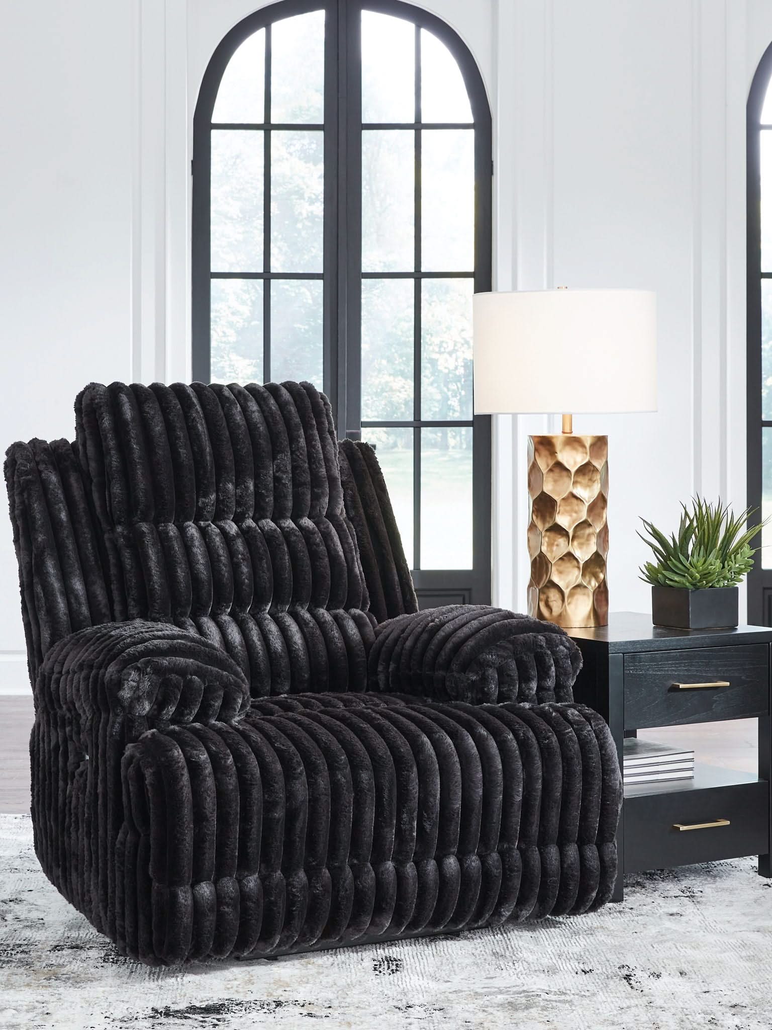 Rhine Falls - Zero Wall Power Recliner - Onyx - Image 2